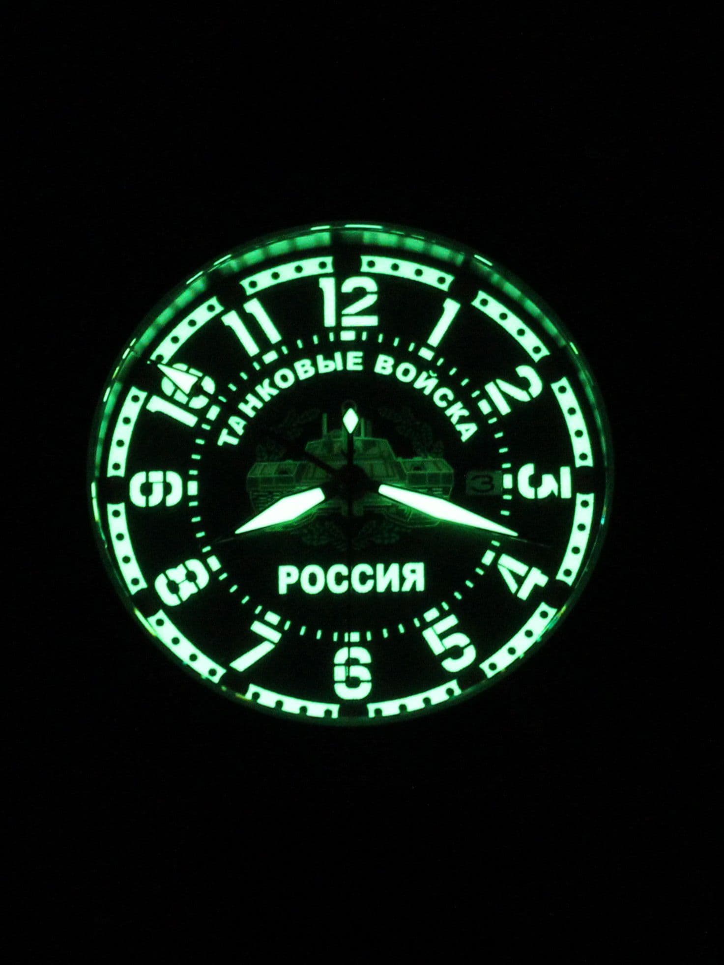 Часы Танковые войска механические с автоподзаводом (Seiko NH34A) 52.209.21