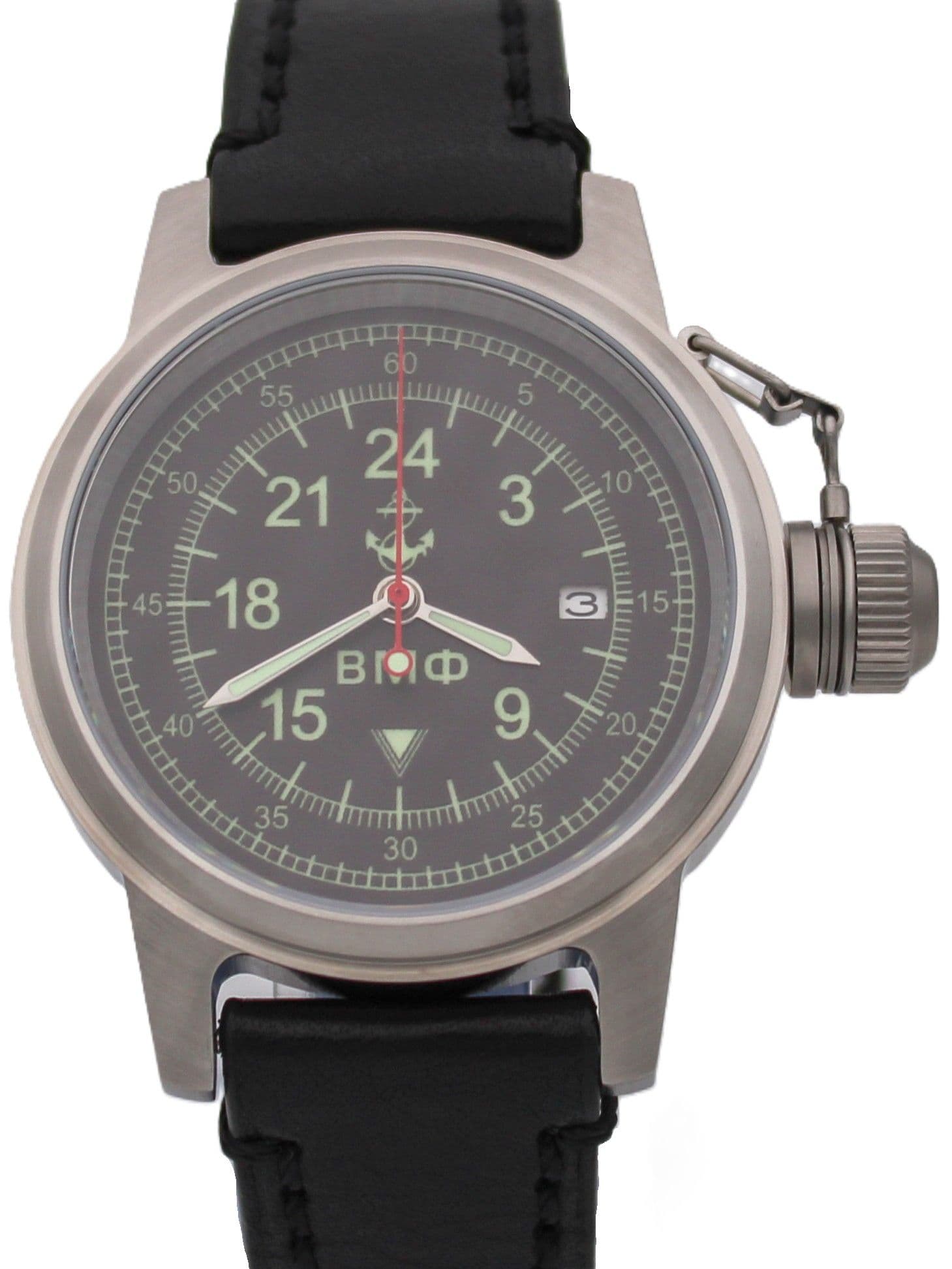 Часы ВМФ механические с автоподзаводом (Seiko NH34A) 45.060.01
