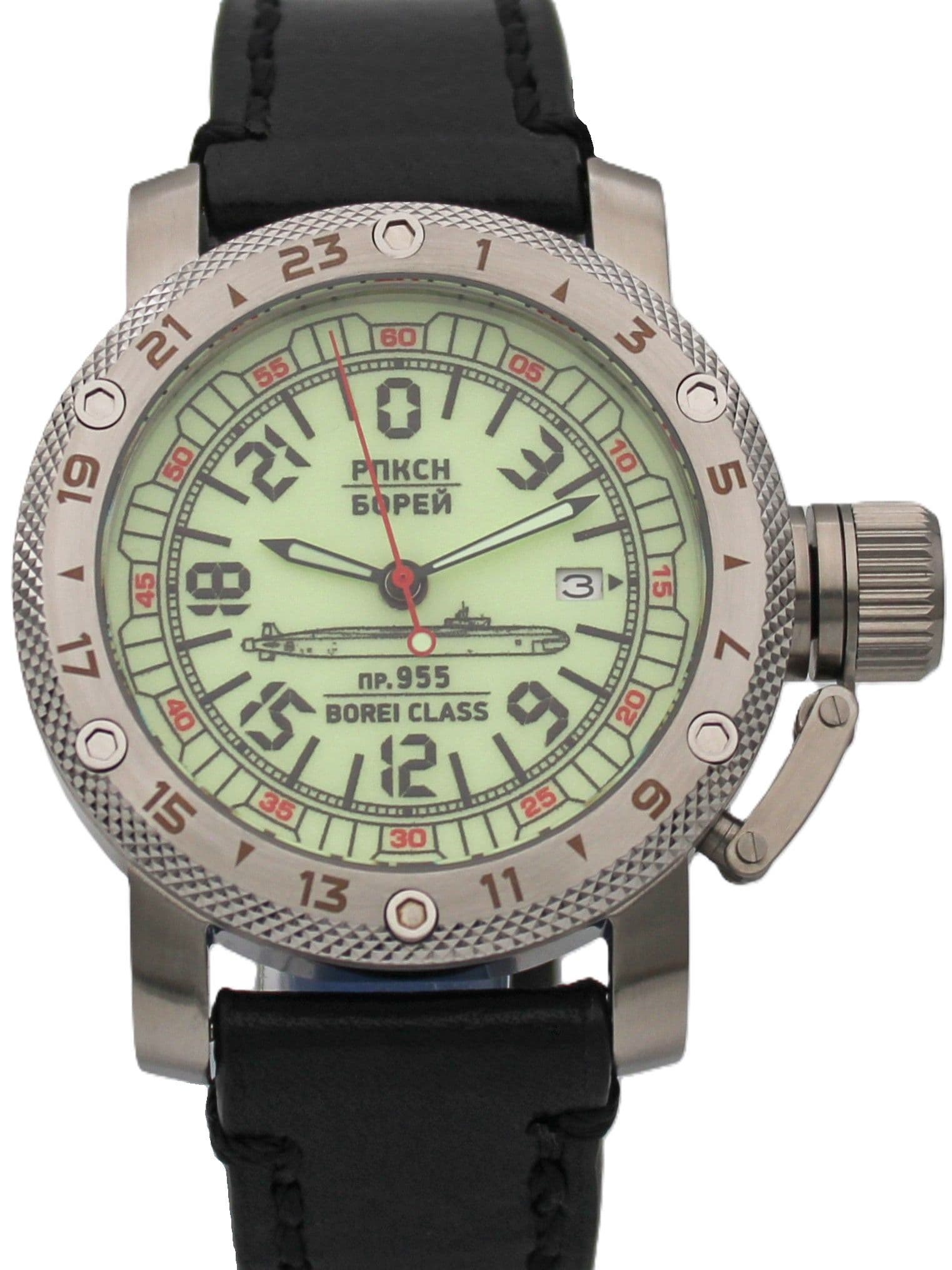 Часы РПКСН 955 Борей (Borei class) механические с автоподзаводом (Seiko NH34A) 47.190.01