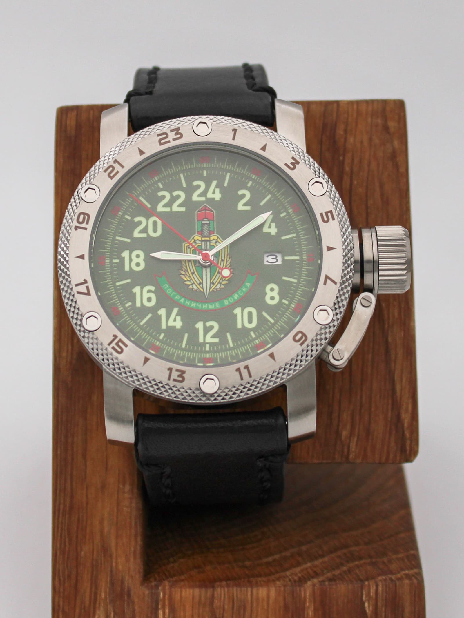 Часы Погранвойска механические с автоподзаводом (Seiko NH34A) 47.242.01