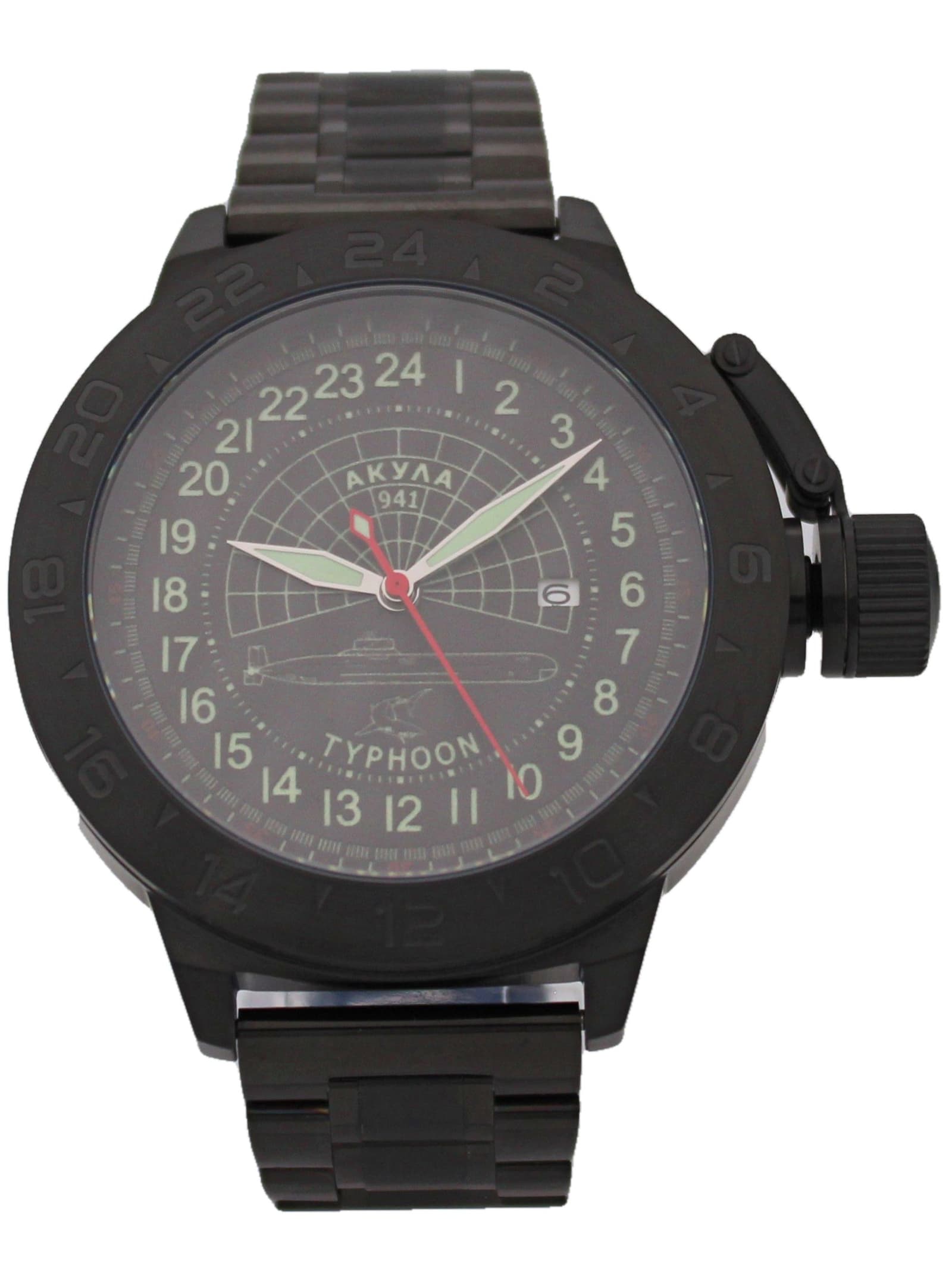 Часы 941 / Акула (Typhoon) механические с автоподзаводом (Seiko NH34A) 152.145.1