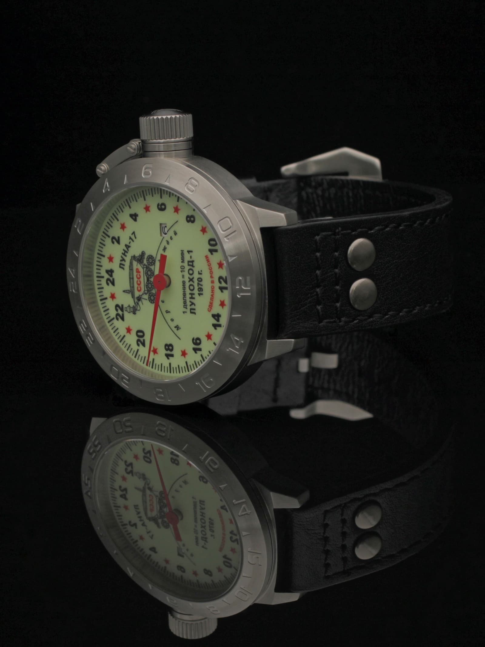 Часы "Луноход-1" однострелочные механические с автоподзаводом (Seiko NH34A) 52.400.01