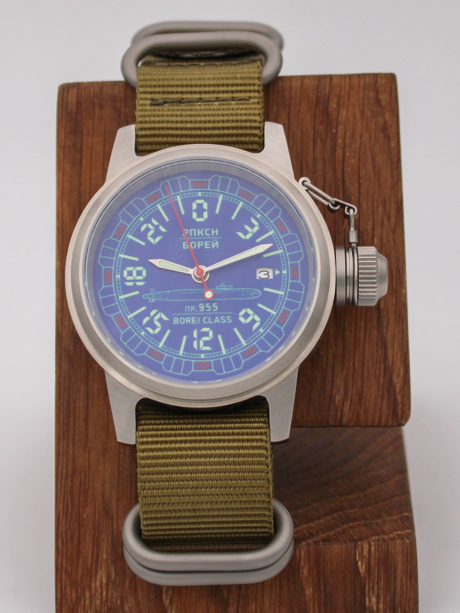 Часы РПКСН 955 Борей (Borei class) механические с автоподзаводом (Seiko NH34A) 45.192.21