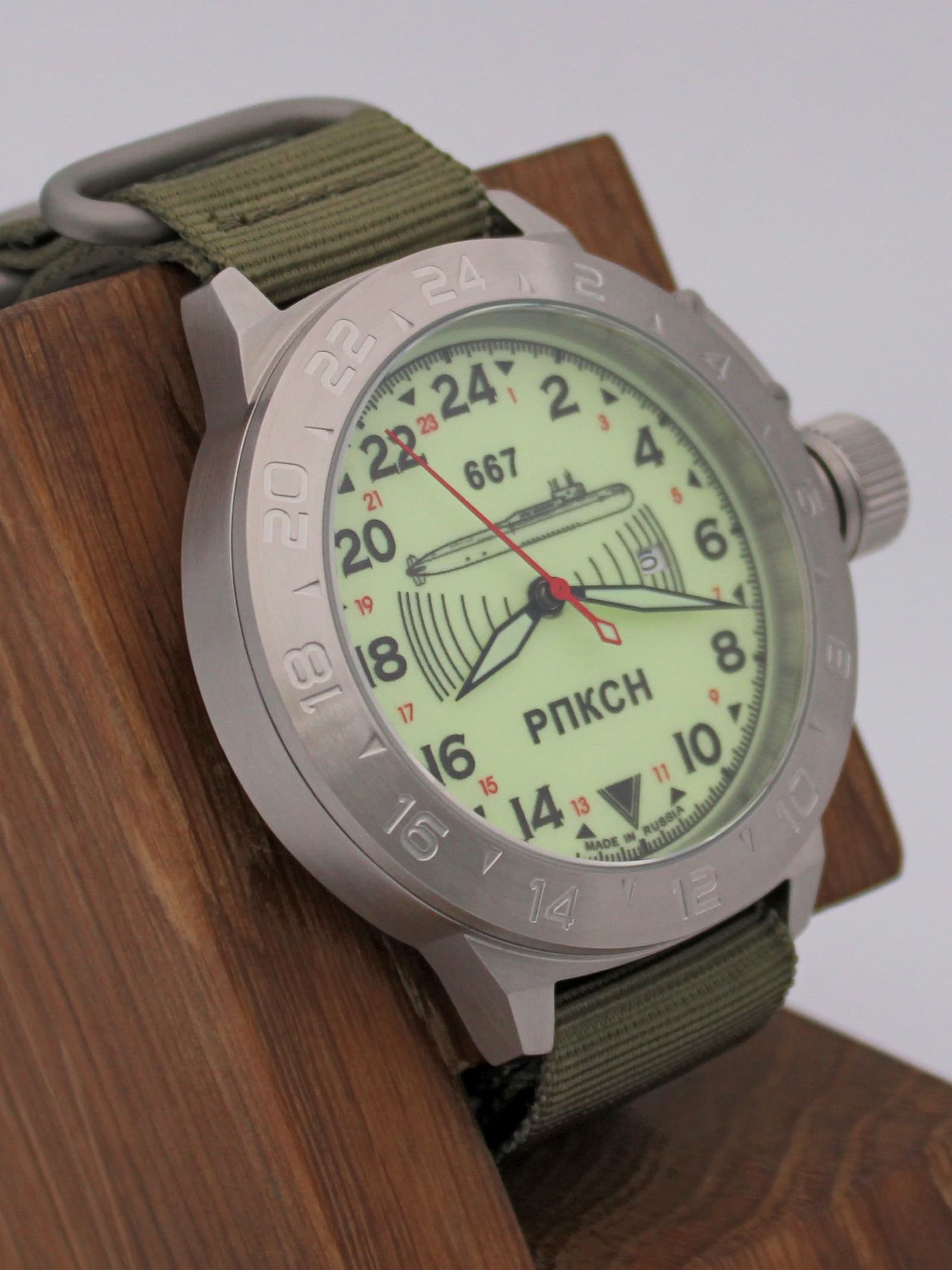 Часы 667 РПКСН механические с автоподзаводом (Seiko NH34A) 52.038.21