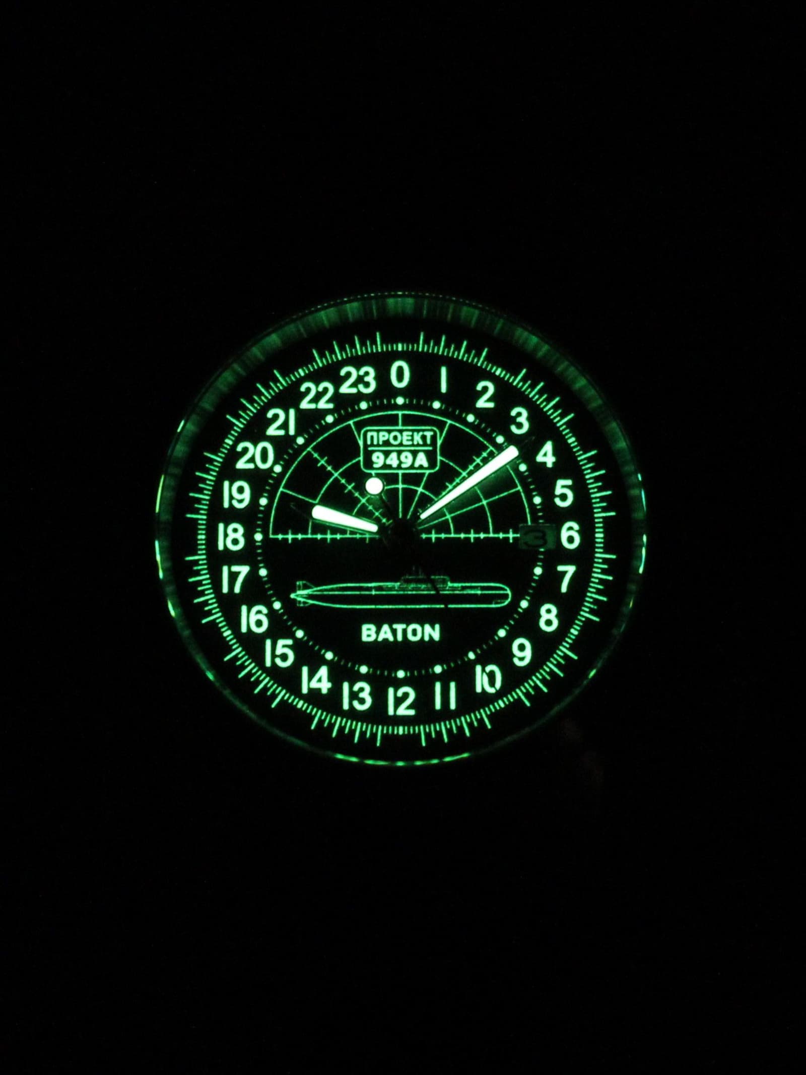 Часы 949А / Baton механические с автоподзаводом (Seiko NH34A) 45.047.01