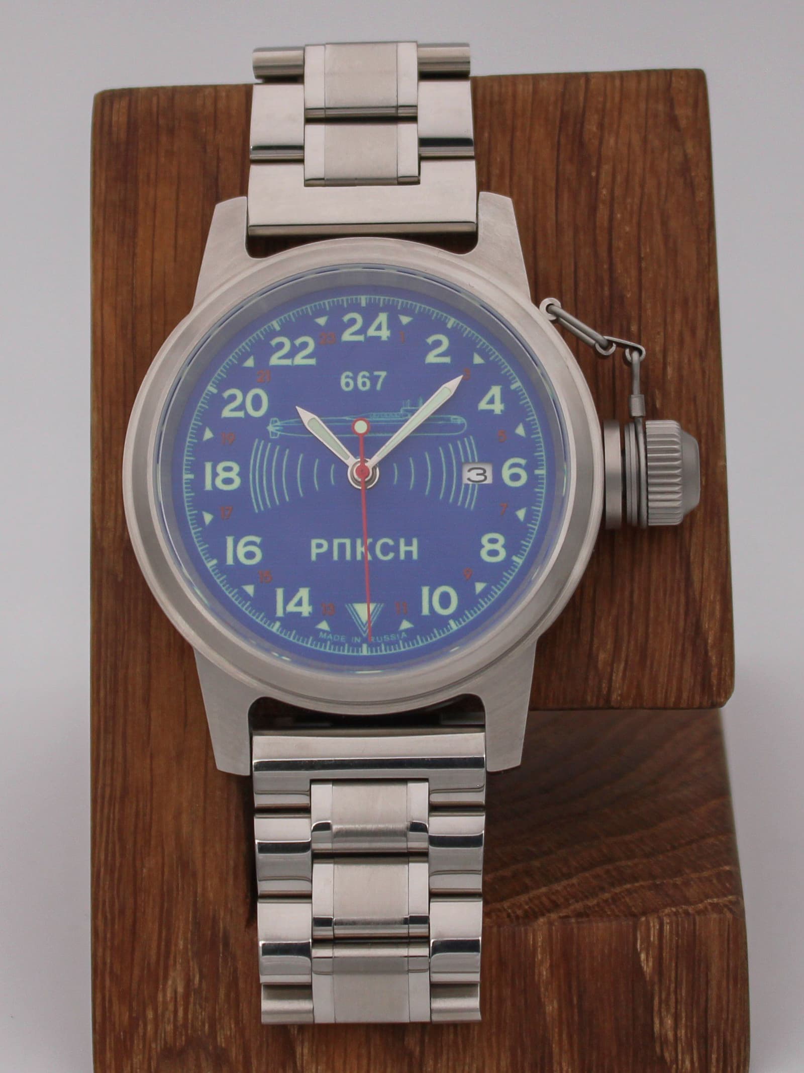 Часы 667 РПКСН механические с автоподзаводом (Seiko NH34A) 45.040.2