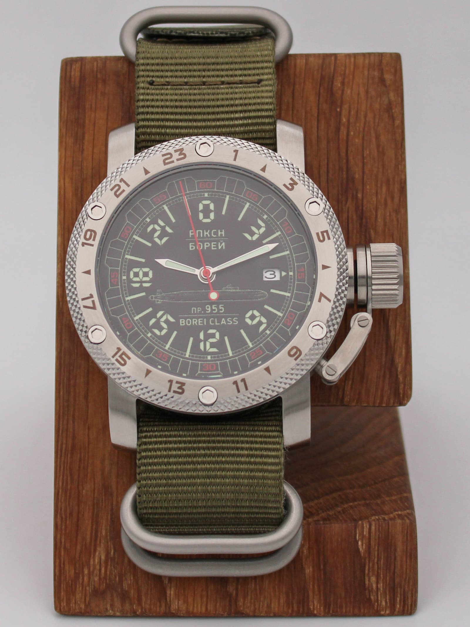 Часы РПКСН 955 Борей (Borei class) механические с автоподзаводом (Seiko NH34A) 47.191.21