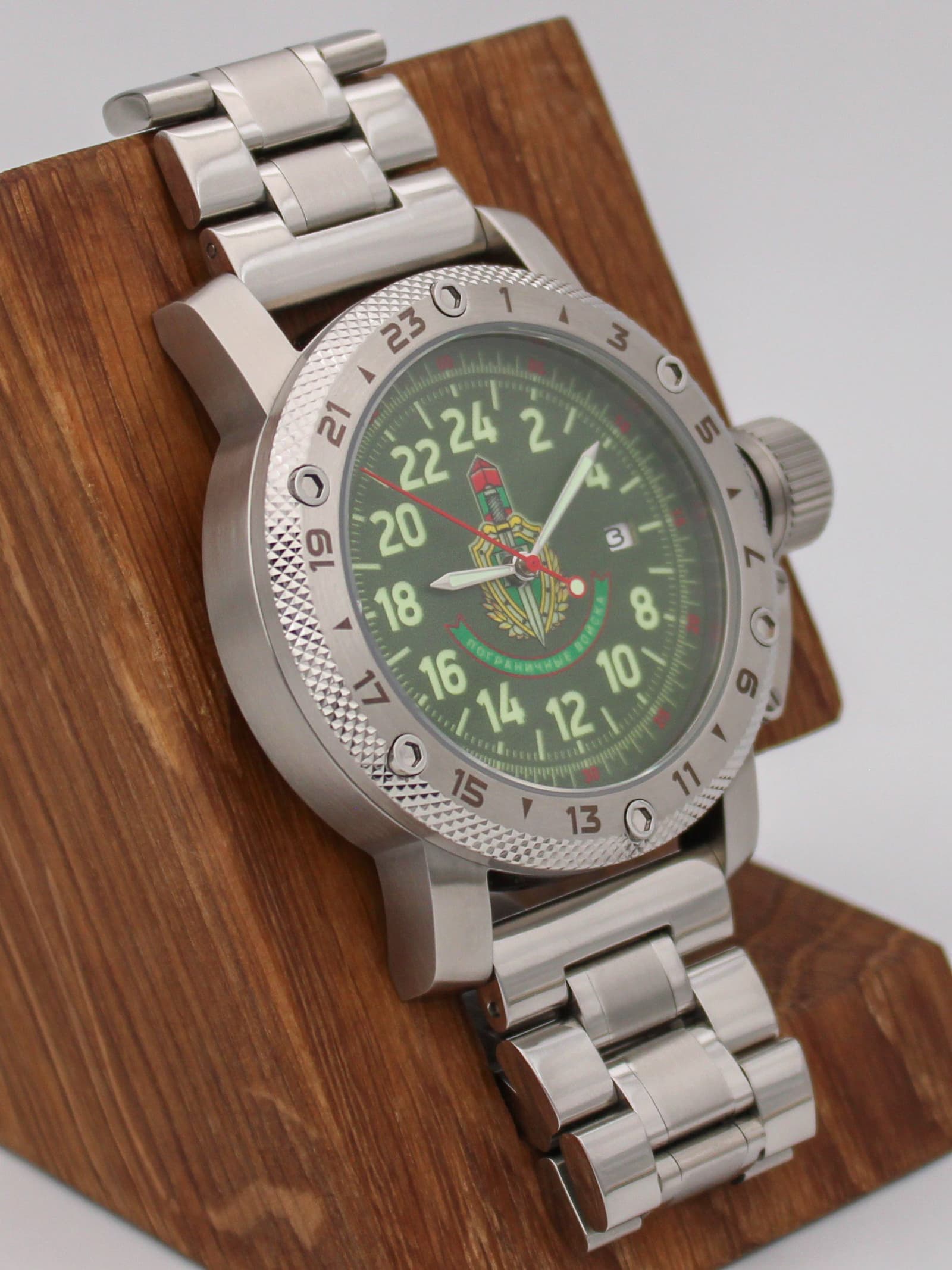 Часы Погранвойска механические с автоподзаводом (Seiko NH34A) 47.242.2