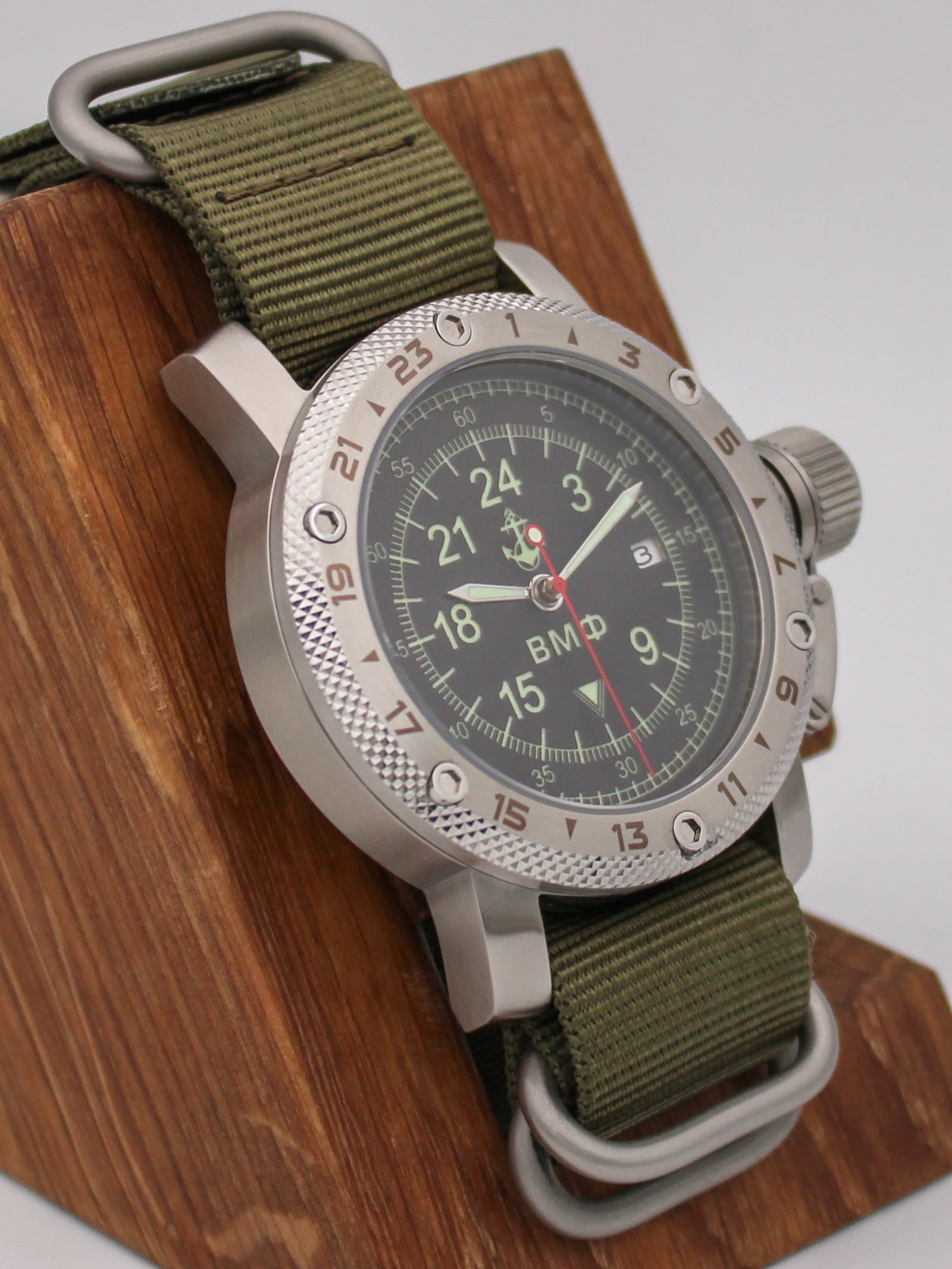 Часы ВМФ механические с автоподзаводом (Seiko NH34A) 47.060.21
