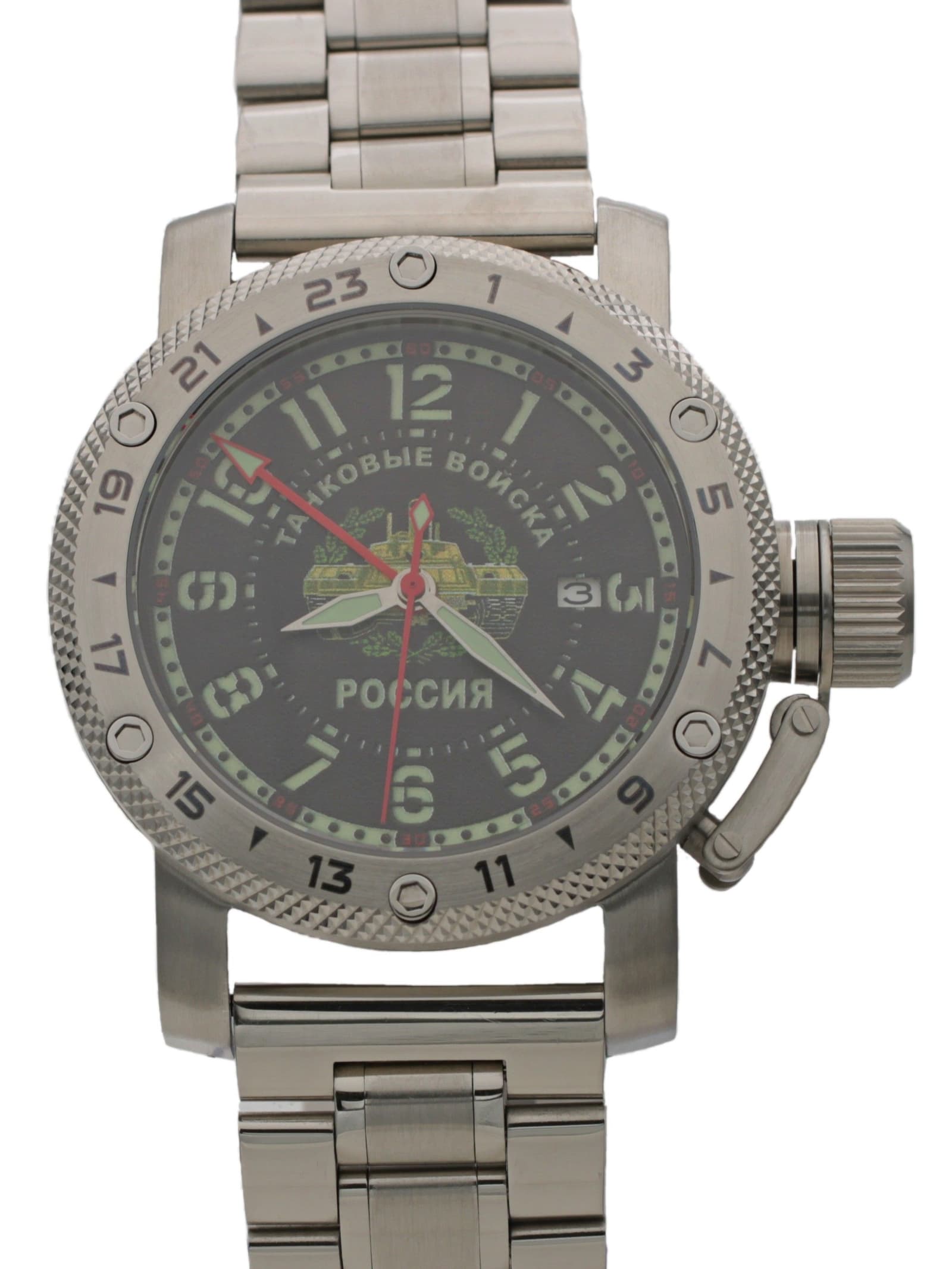 Часы Танковые войска механические с автоподзаводом (Seiko NH34A) 47.209.2