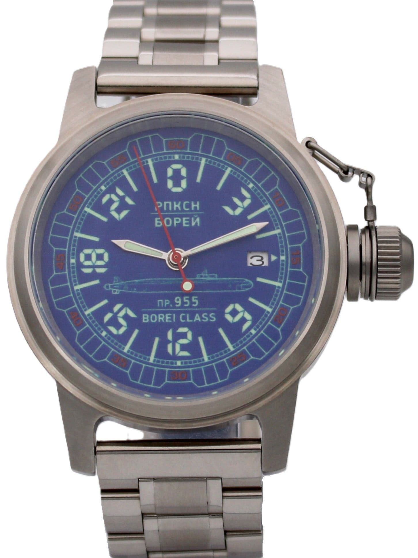 Часы РПКСН 955 Борей (Borei class) механические с автоподзаводом (Seiko NH34A) 45.192.2