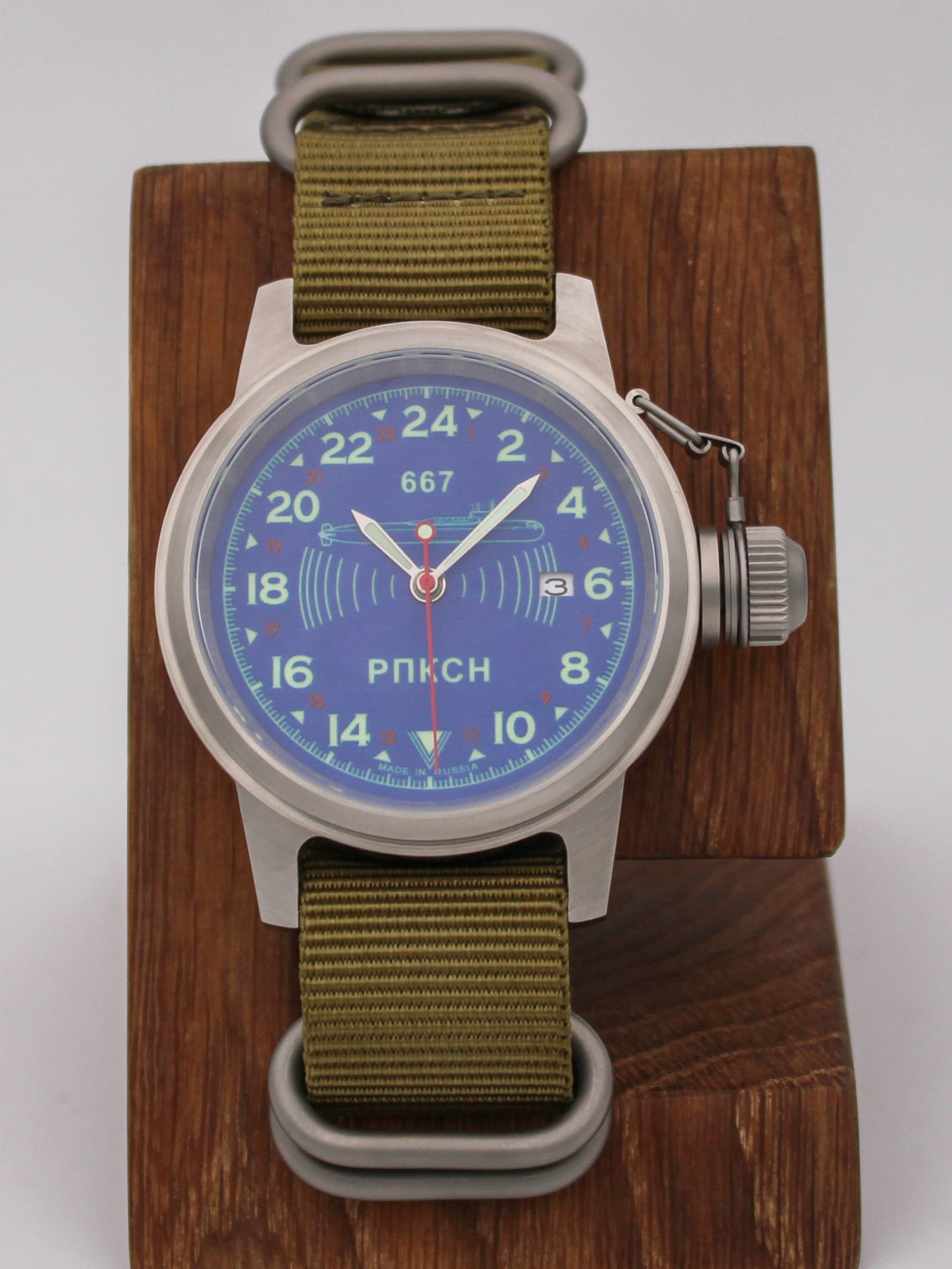 Часы 667 РПКСН механические с автоподзаводом (Seiko NH34A) 45.040.21