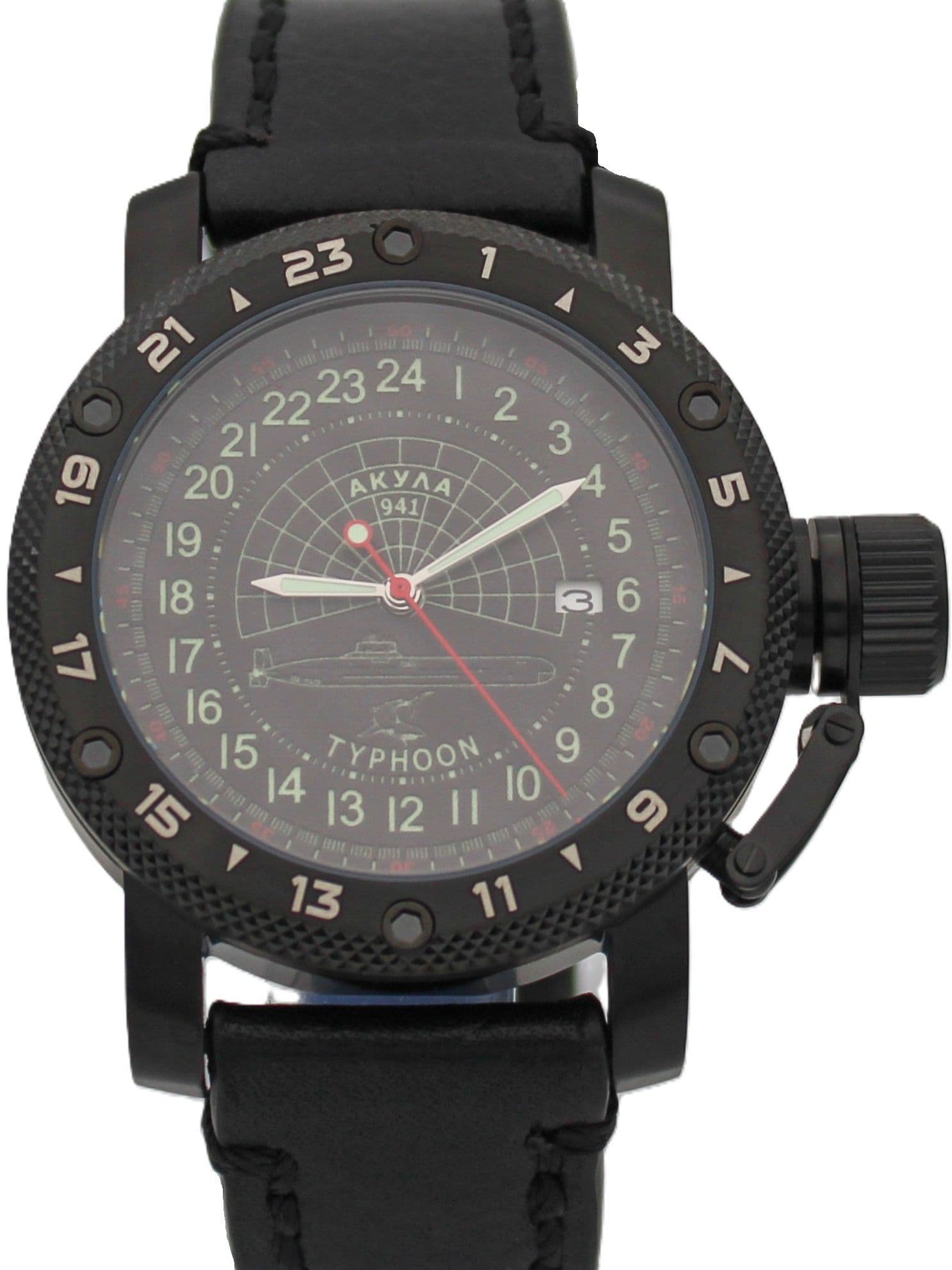 Часы 941 / Акула (Typhoon) механические с автоподзаводом (Seiko NH34A) 147.145.01