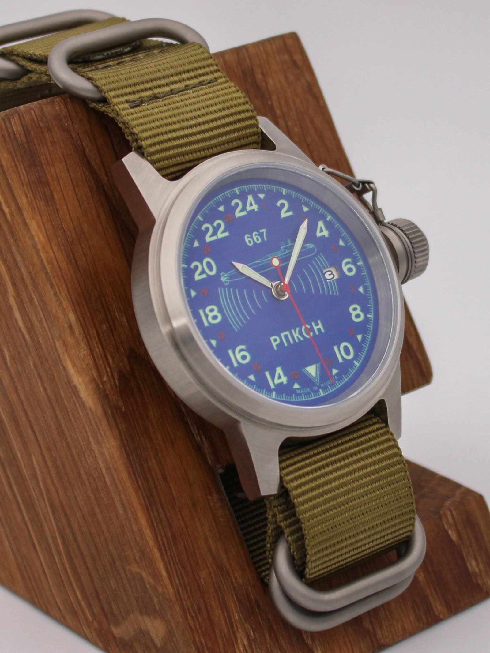 Часы 667 РПКСН механические с автоподзаводом (Seiko NH34A) 45.040.21