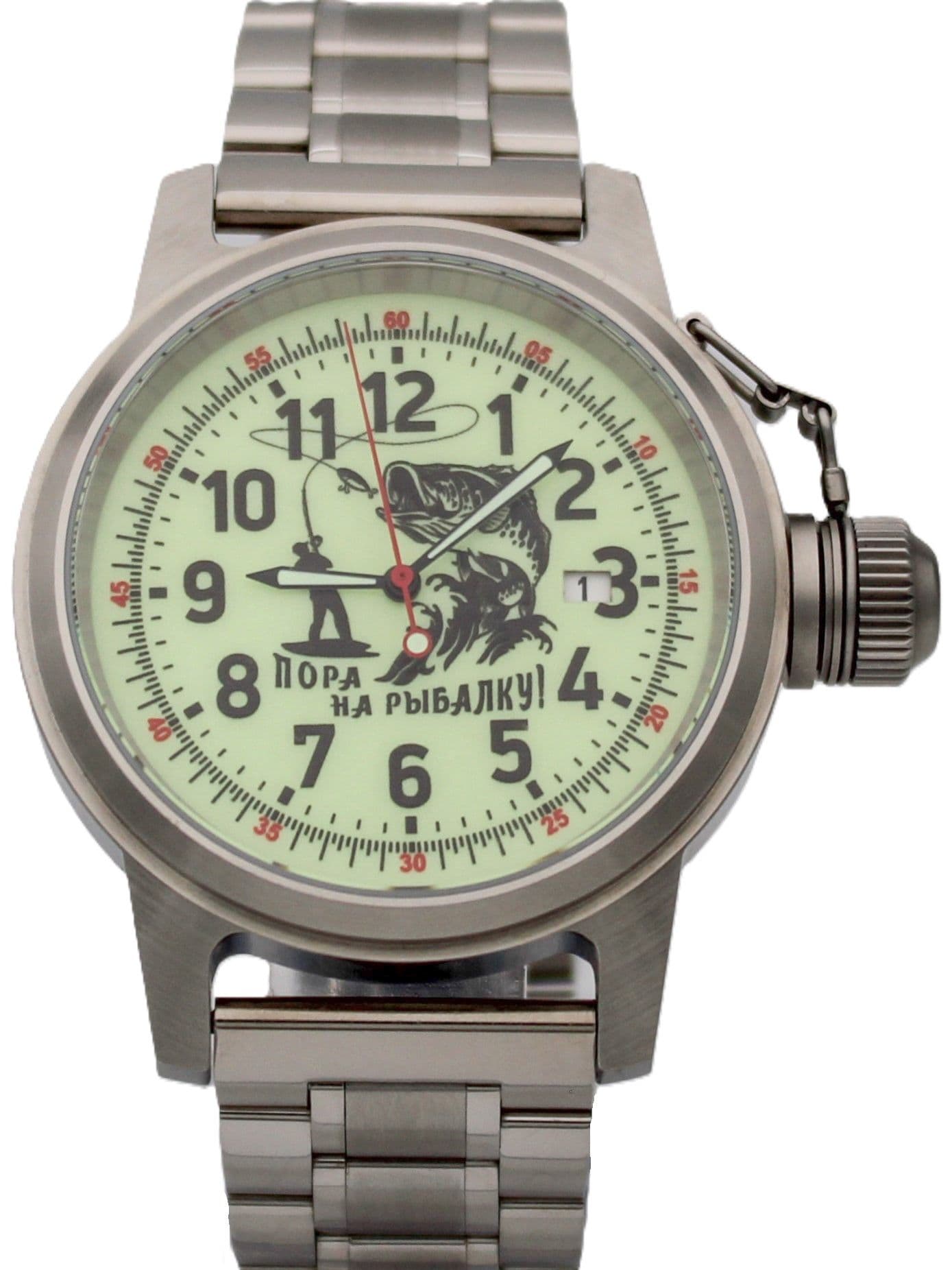 Часы "Пора на рыбалку!" механические с автоподзаводом (Seiko NH35A) 45.175.2