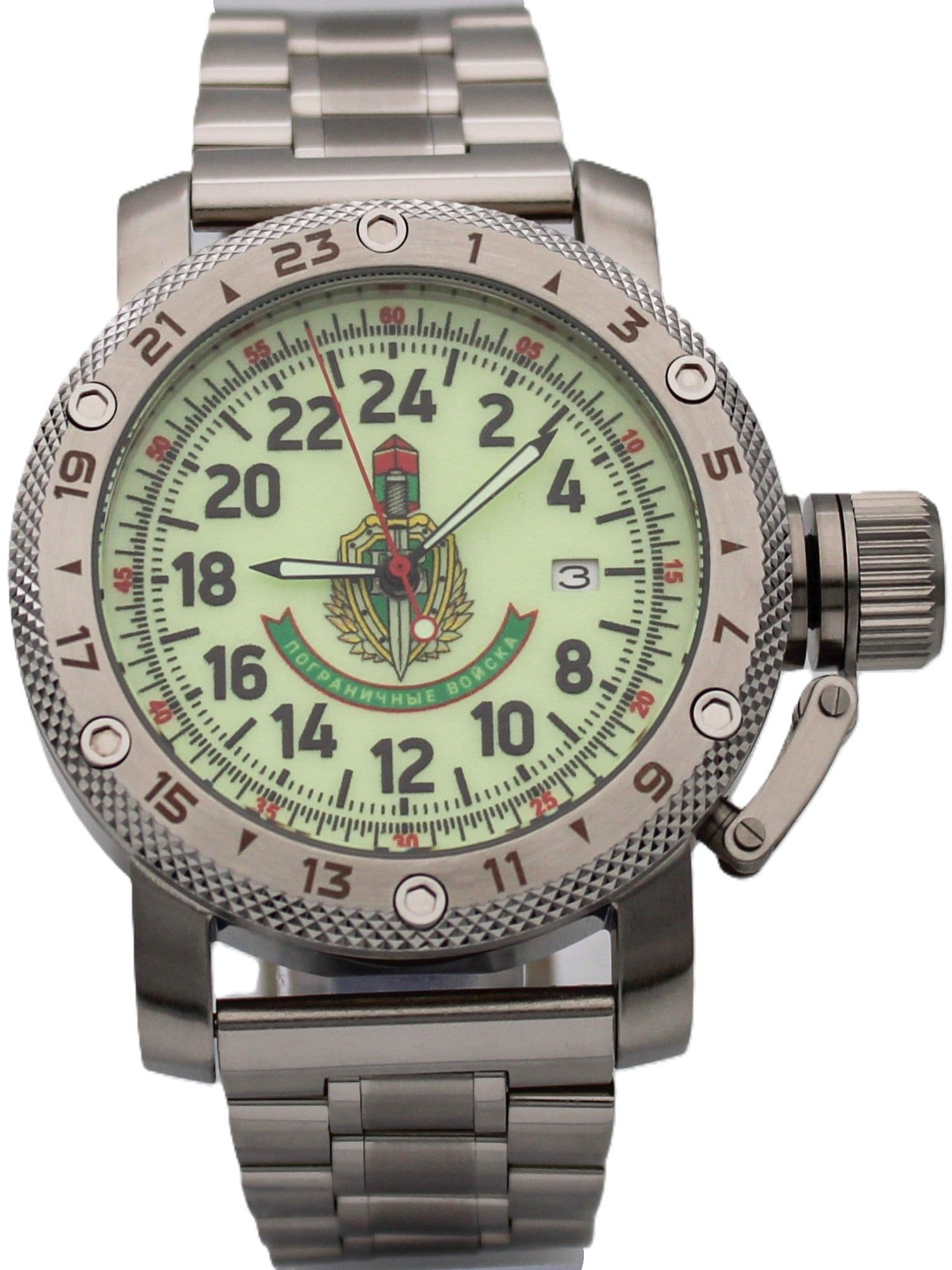 Часы Погранвойска механические с автоподзаводом (Seiko NH34A) 47.173.2