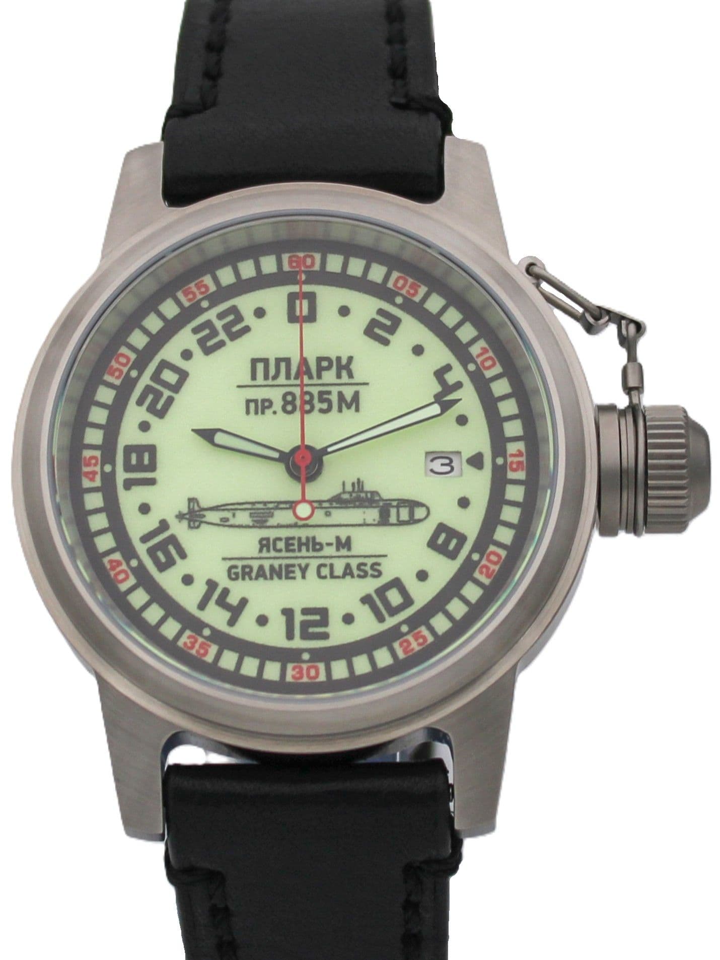 Часы ПЛАРК 885М Ясень-М (Graney class) механические с автоподзаводом (Seiko NH34A) 45.193.01