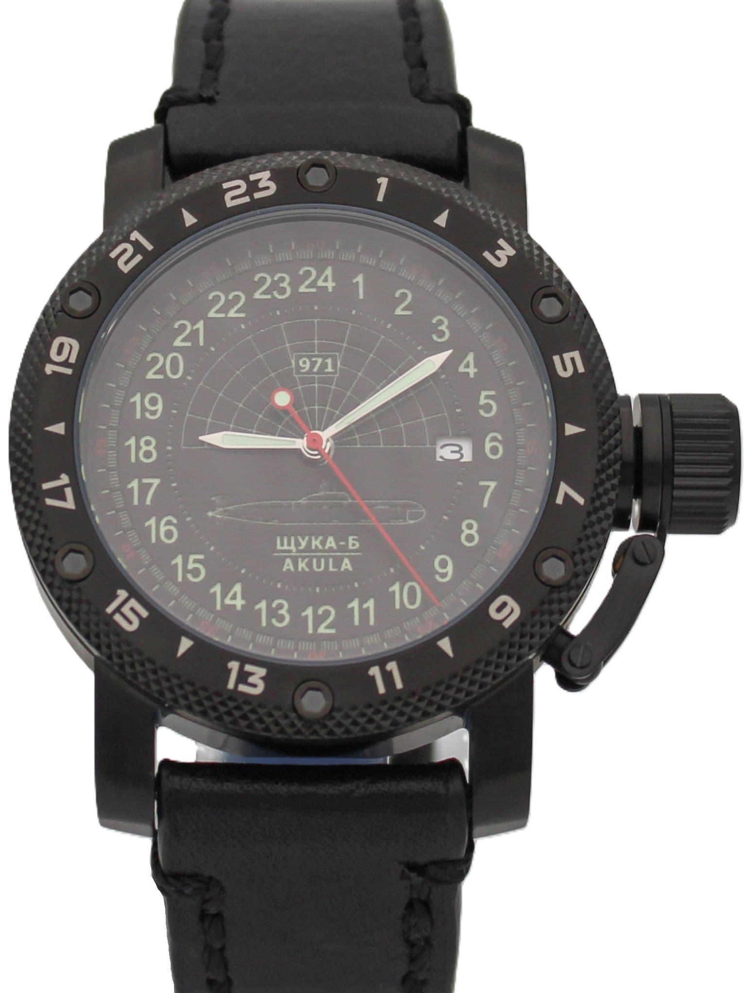 Часы 971 / Щука-Б (Akula) механические с автоподзаводом (Seiko NH34A) 147.063.01