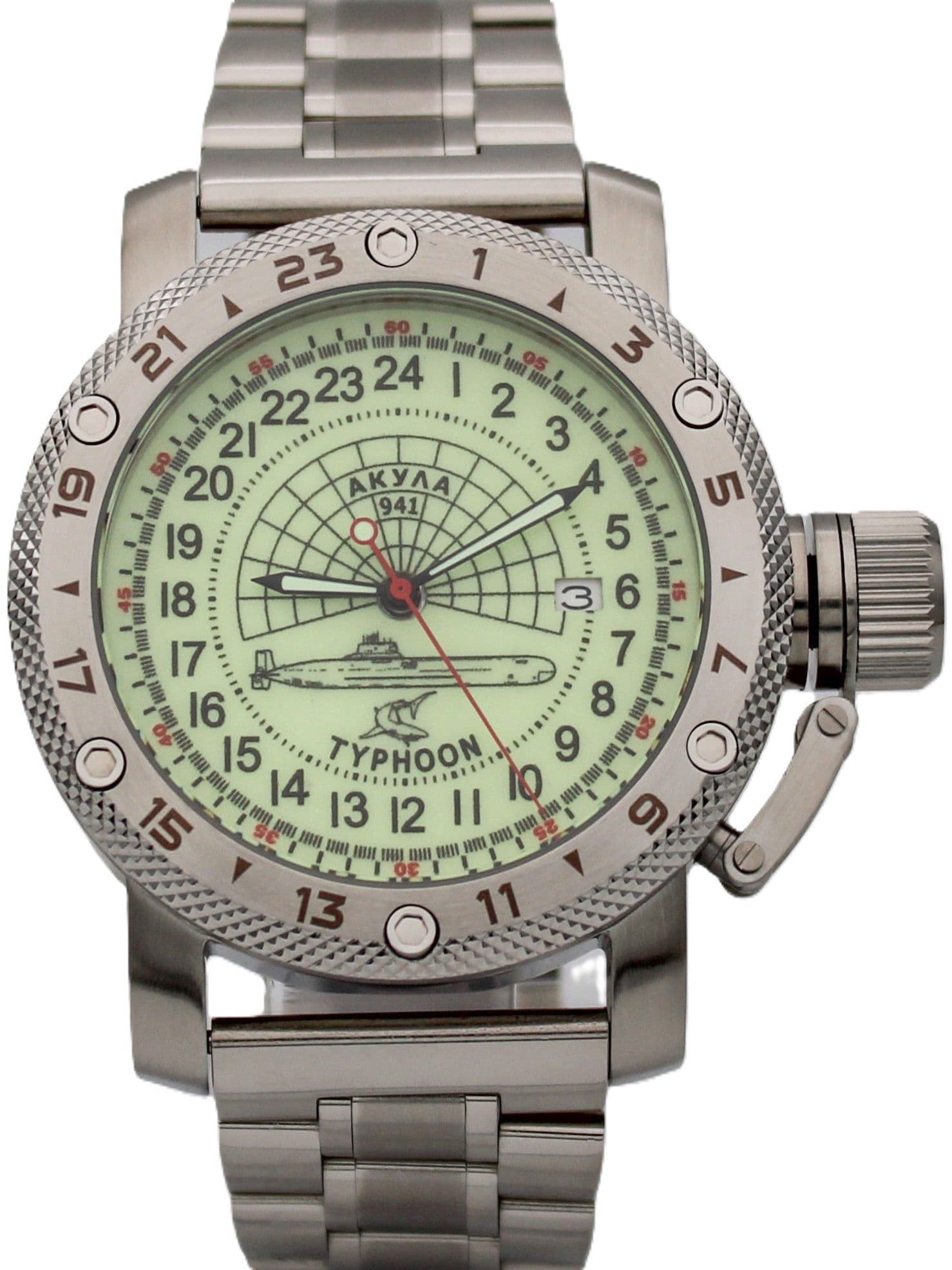 Часы 941 / Акула (Typhoon) механические с автоподзаводом (Seiko NH34A) 47.147.2