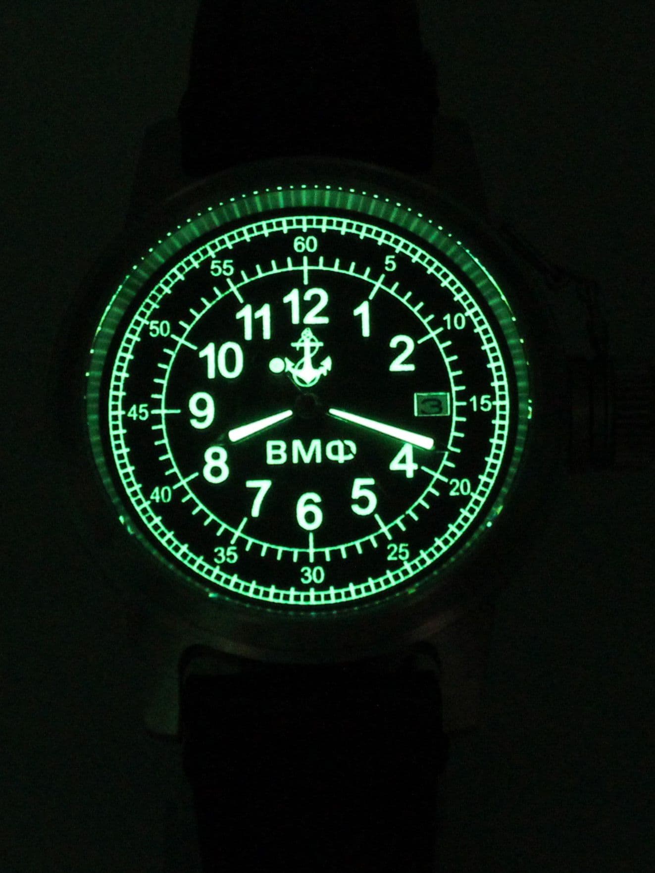 Часы ВМФ механические с автоподзаводом (Seiko NH35A) 45.321.21
