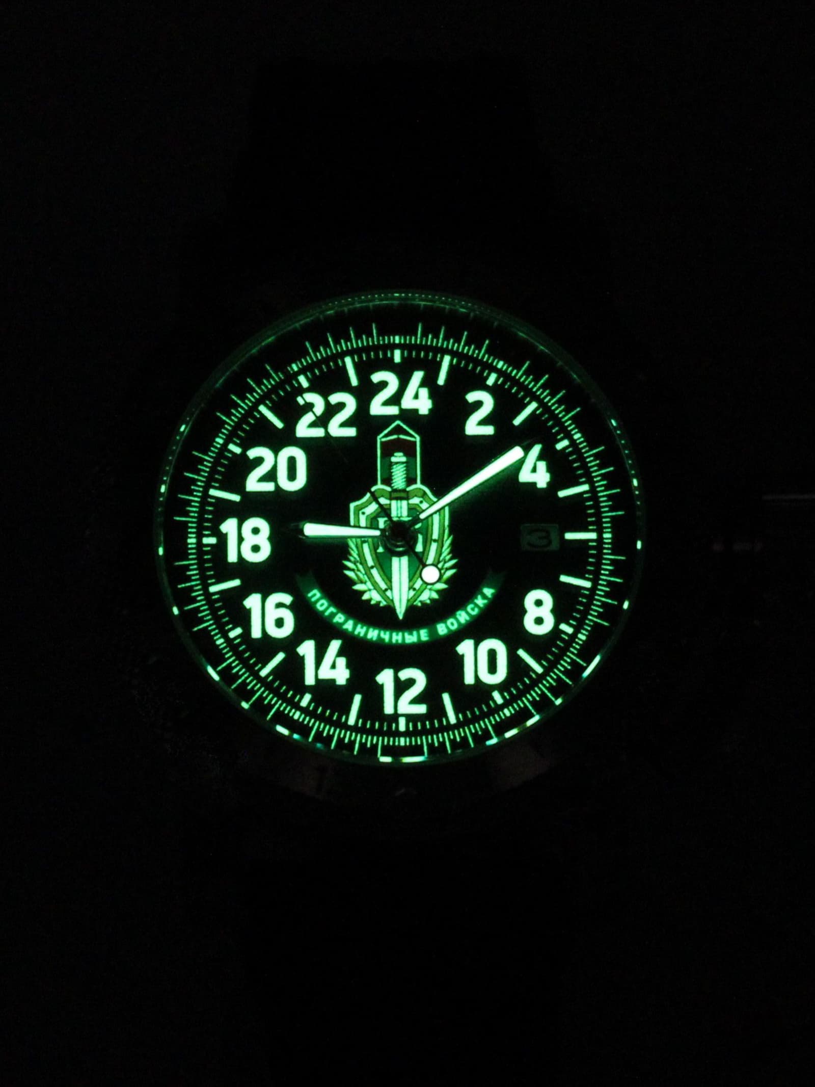 Часы Погранвойска механические с автоподзаводом (Seiko NH34A) 47.174.21