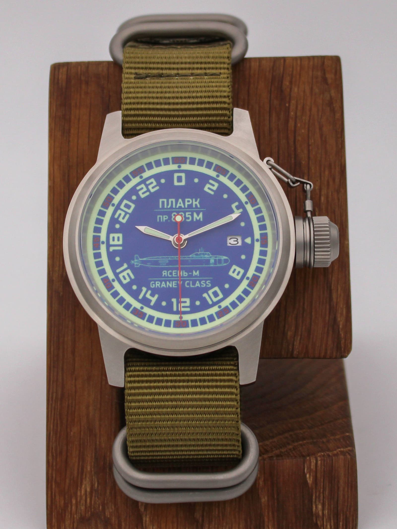 Часы ПЛАРК 885М Ясень-М (Graney class) механические с автоподзаводом (Seiko NH34A) 45.195.21