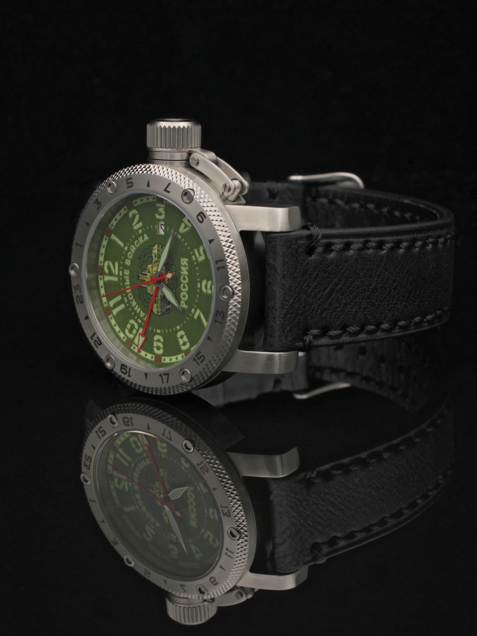Часы Танковые войска механические с автоподзаводом (Seiko NH34A) 47.270.01