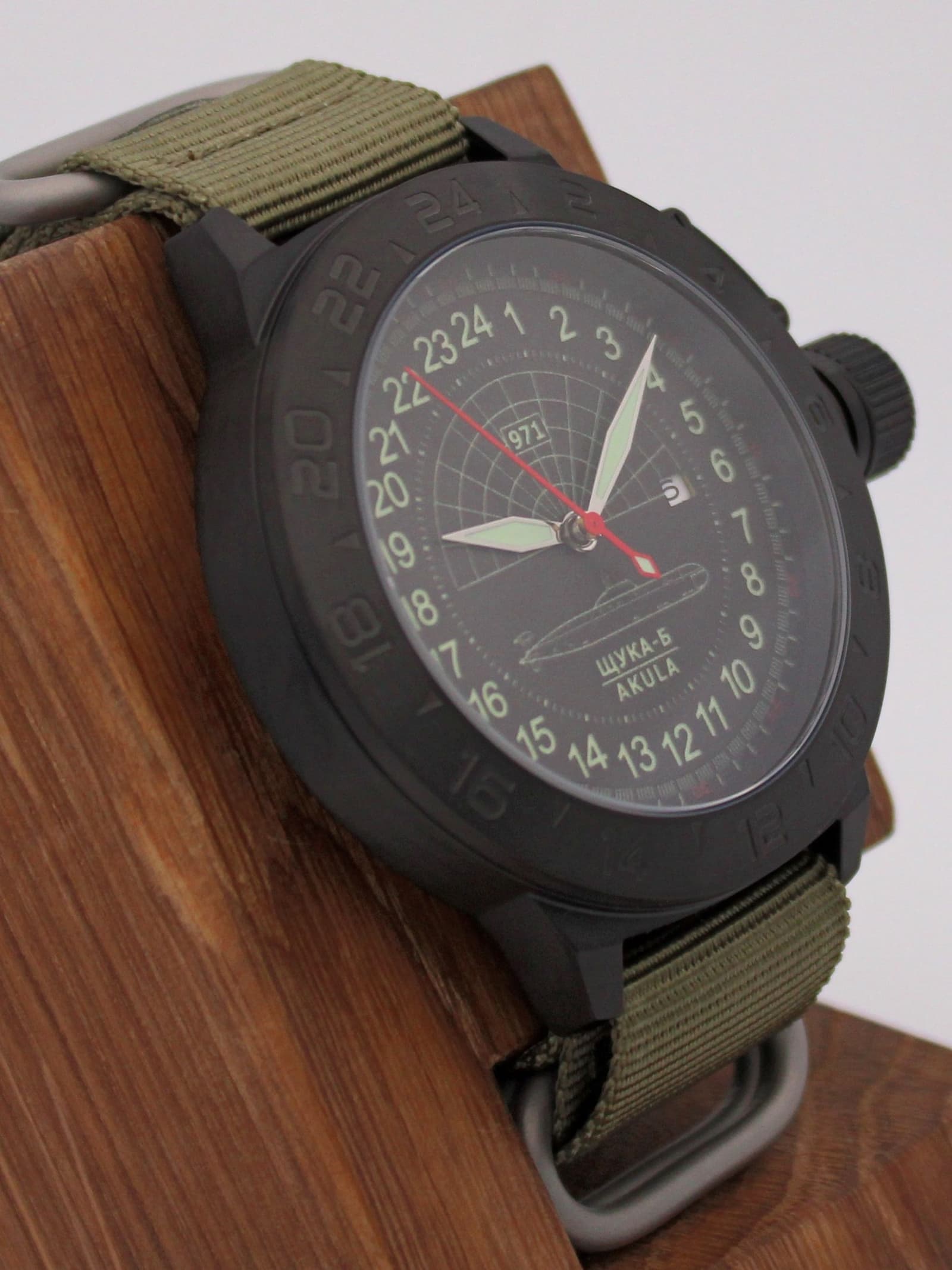 Часы 971 / Щука-Б (Akula) механические с автоподзаводом (Seiko NH34A) 152.063.21