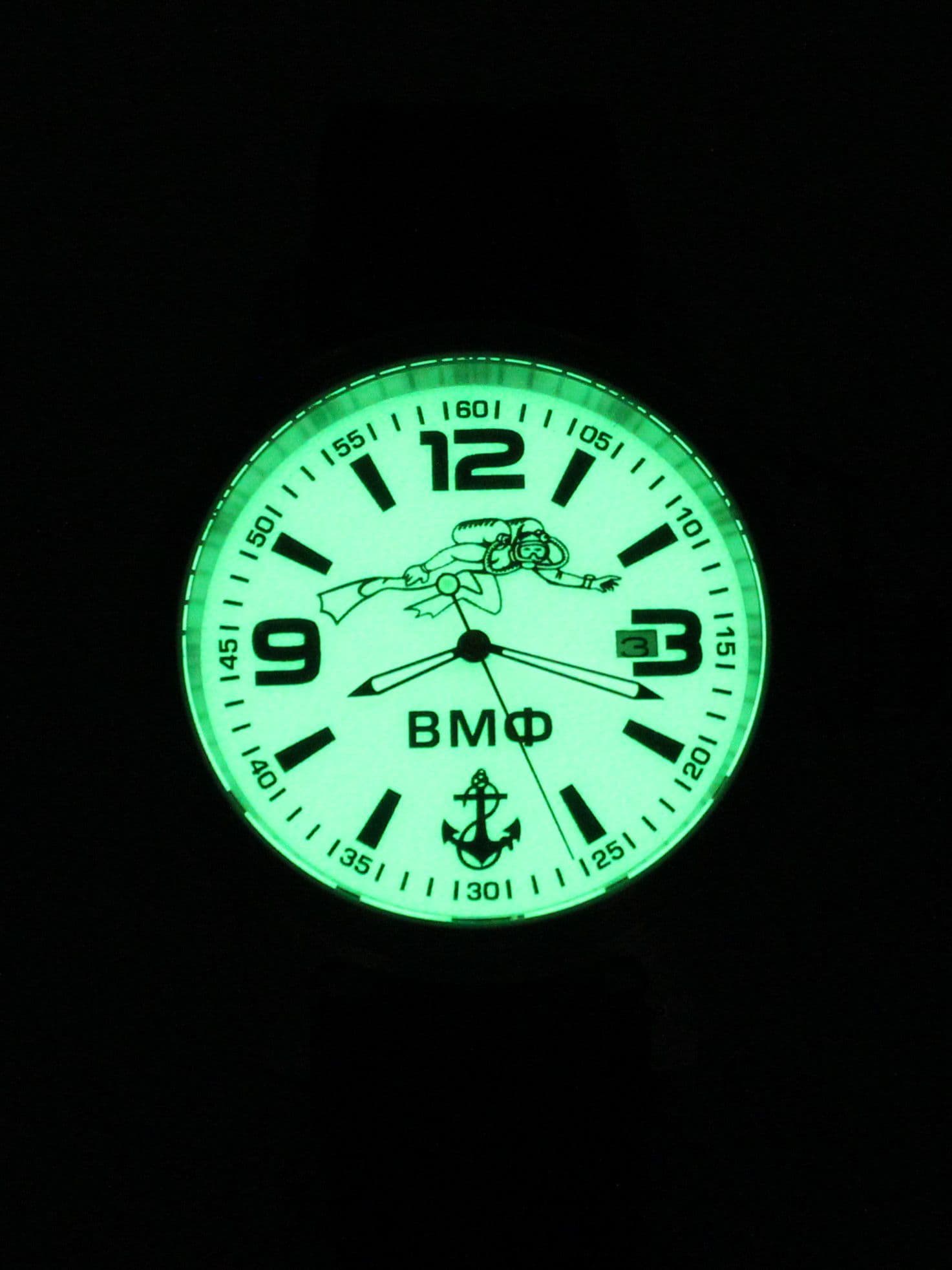 Часы ВМФ Боевой пловец механические с автоподзаводом (Seiko NH35A) 45.027.21