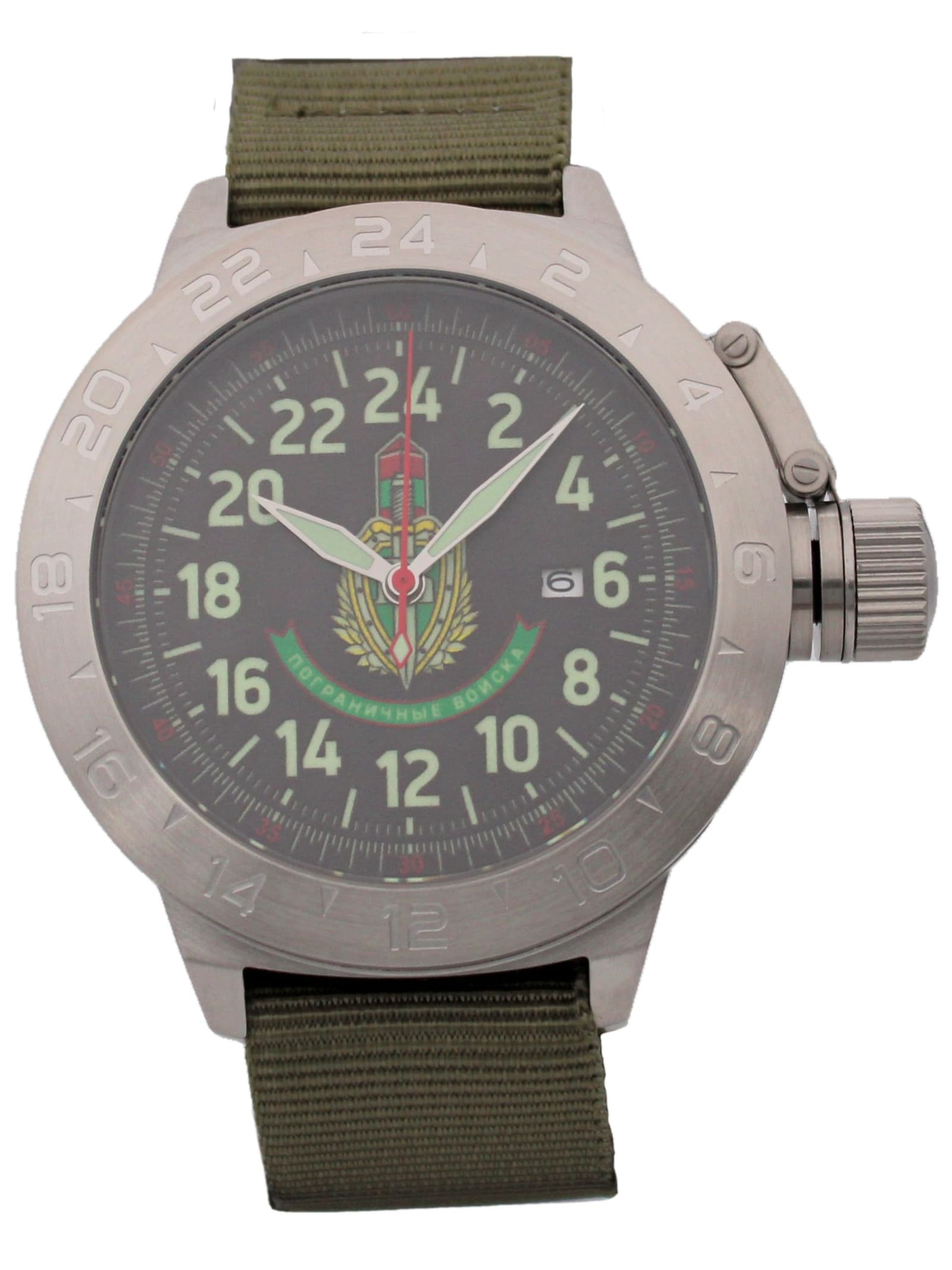 Часы Погранвойска механические с автоподзаводом (Seiko NH34A) 52.174.21