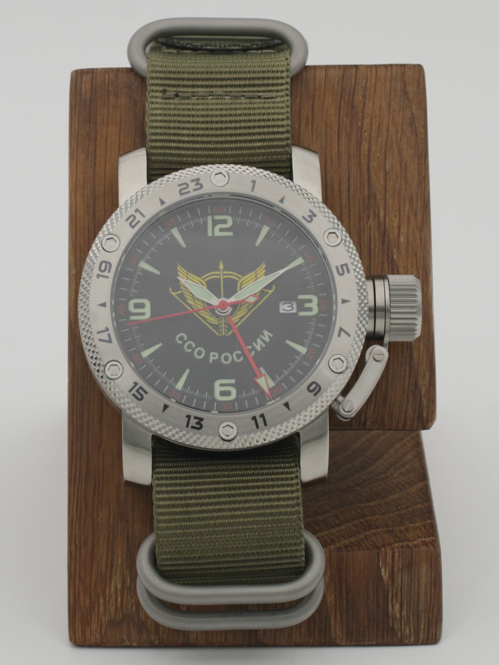 Часы ССО России механические с автоподзаводом (Seiko NH34A) 47.281.21