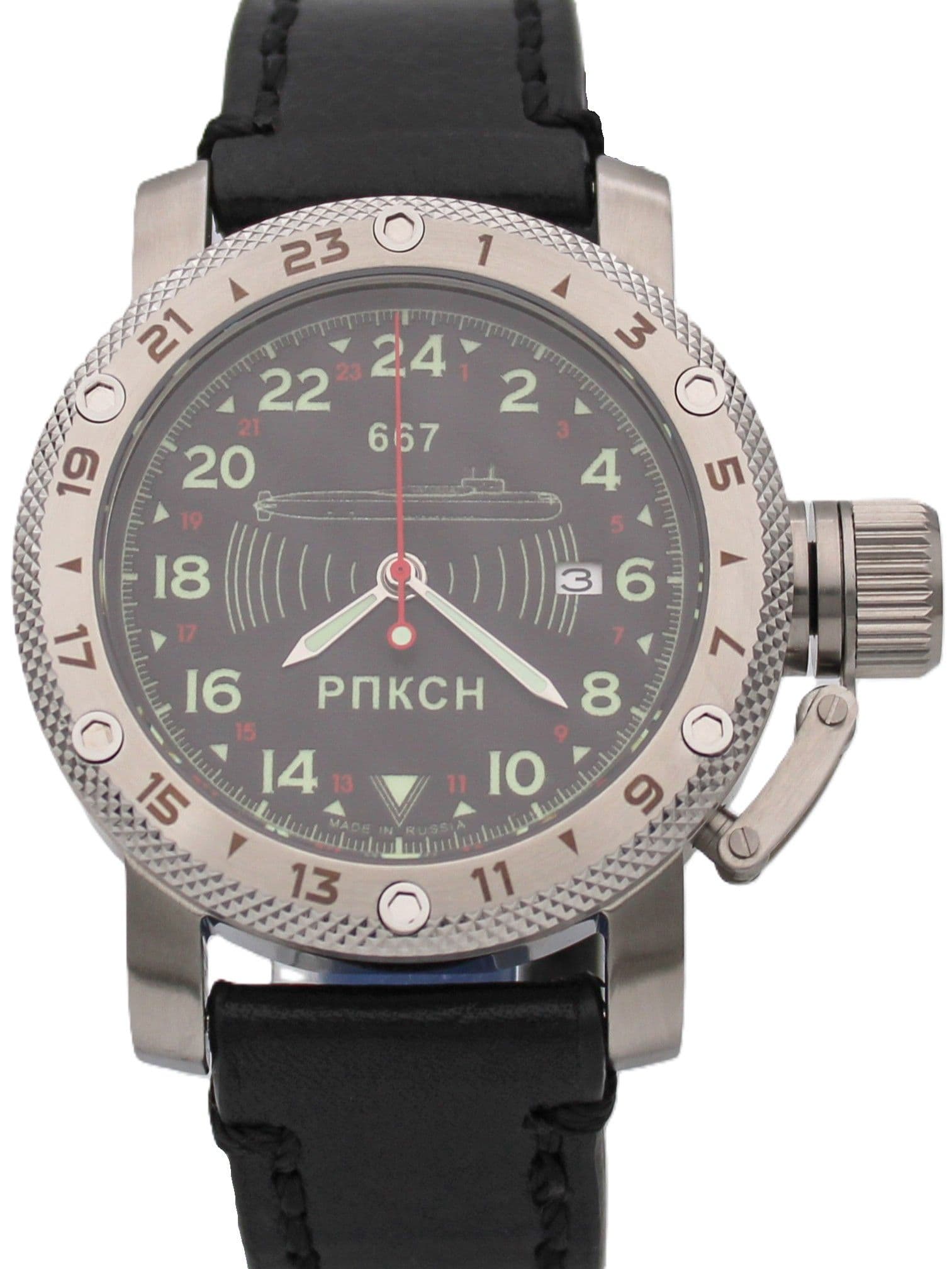 Часы 667 РПКСН механические с автоподзаводом (Seiko NH34A) 47.039.01