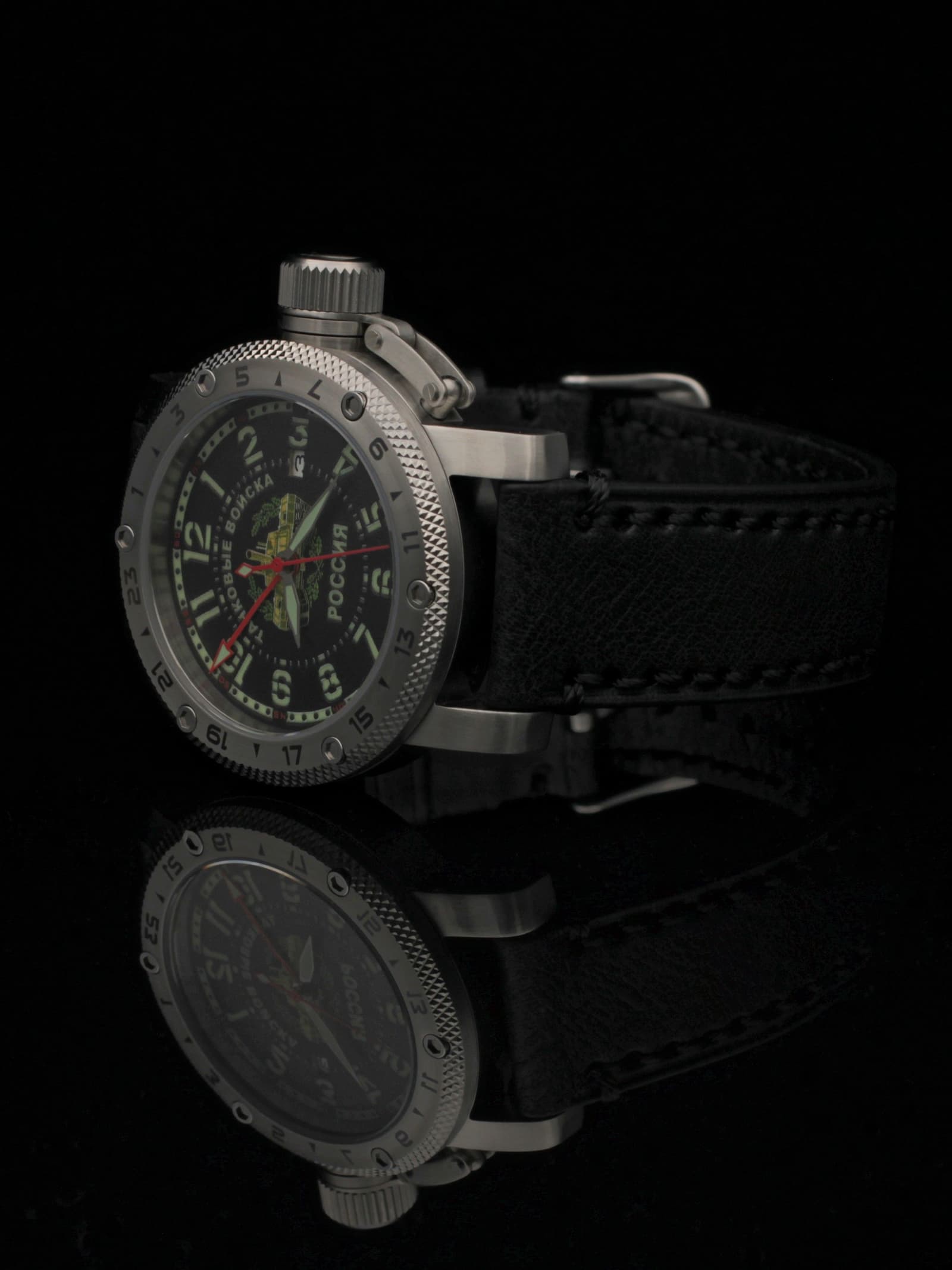 Часы Танковые войска механические с автоподзаводом (Seiko NH34A) 47.209.01