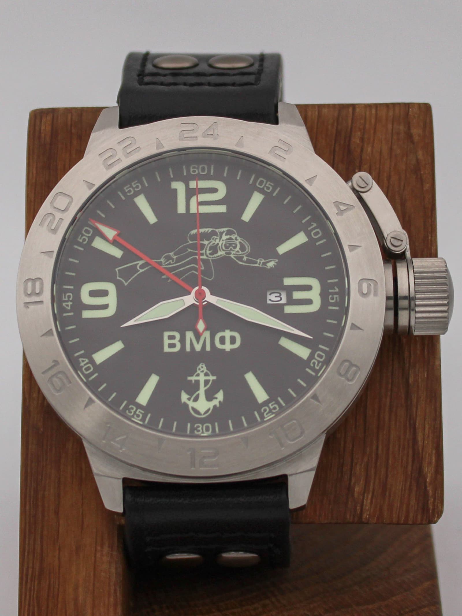 Часы ВМФ Боевой пловец механические с автоподзаводом (Seiko NH34A) 52.028.01