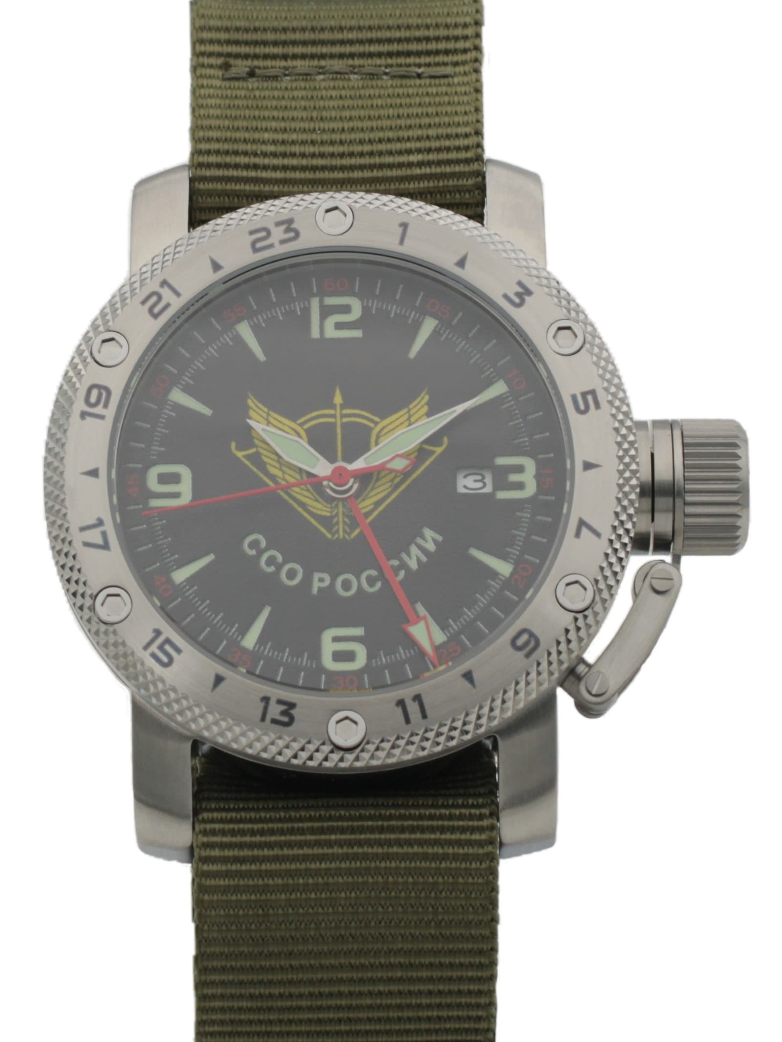 Часы ССО России механические с автоподзаводом (Seiko NH34A) 47.281.21
