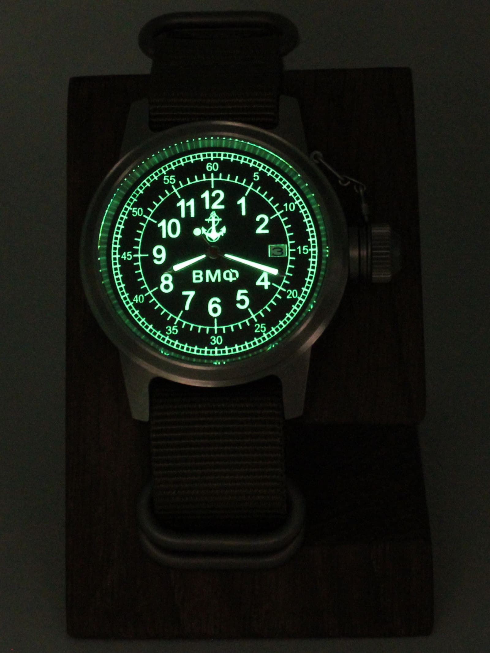 Часы ВМФ механические с автоподзаводом (Seiko NH35A) 45.321.21