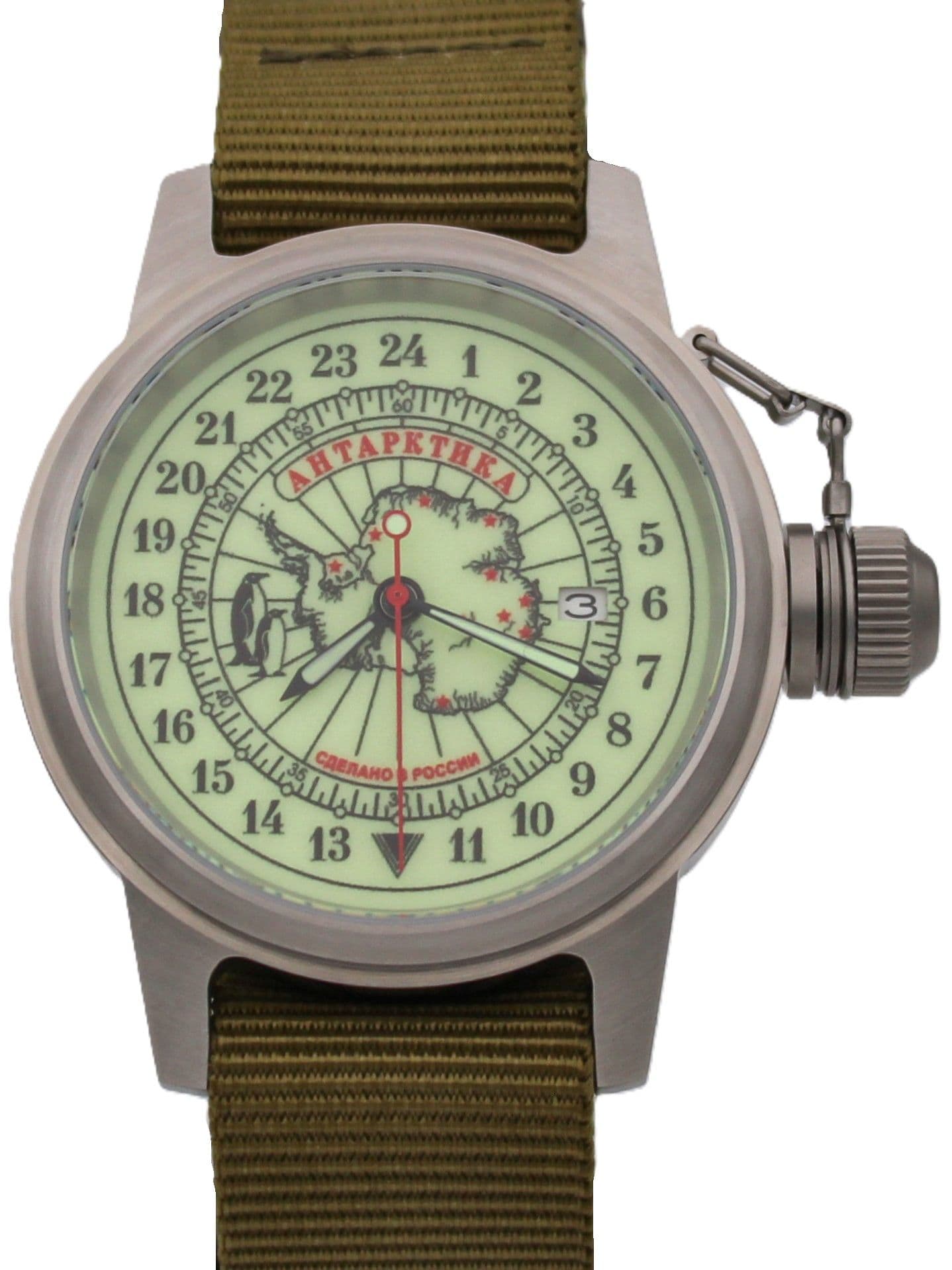 Часы Полярные / Антарктика механические с автоподзаводом (Seiko NH34A) 45.140.21