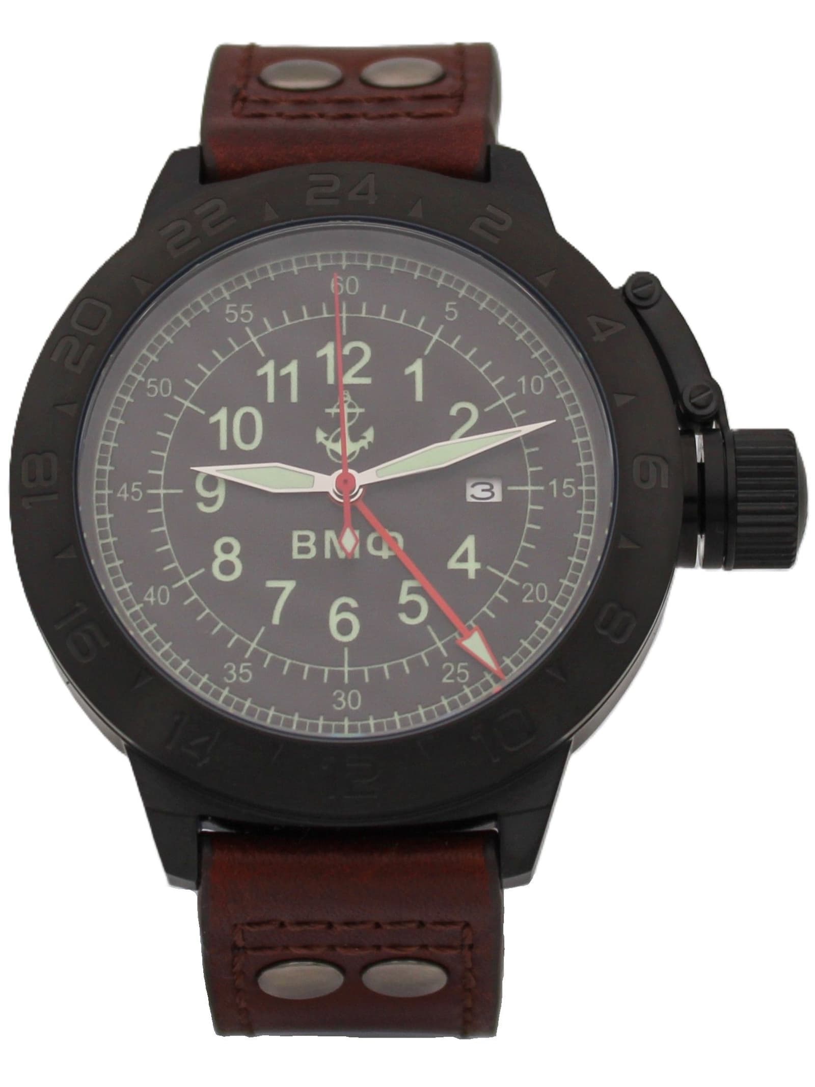 Часы ВМФ механические с автоподзаводом (Seiko NH34A) 152.321.02