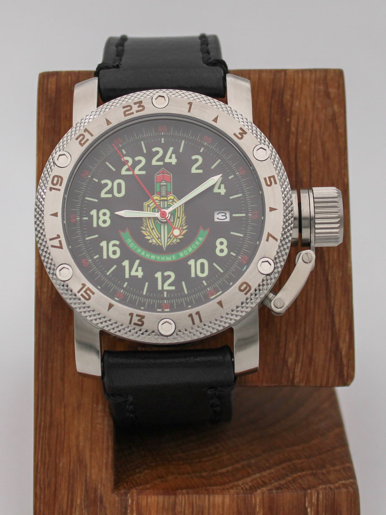 Часы Погранвойска механические с автоподзаводом (Seiko NH34A) 47.174.01