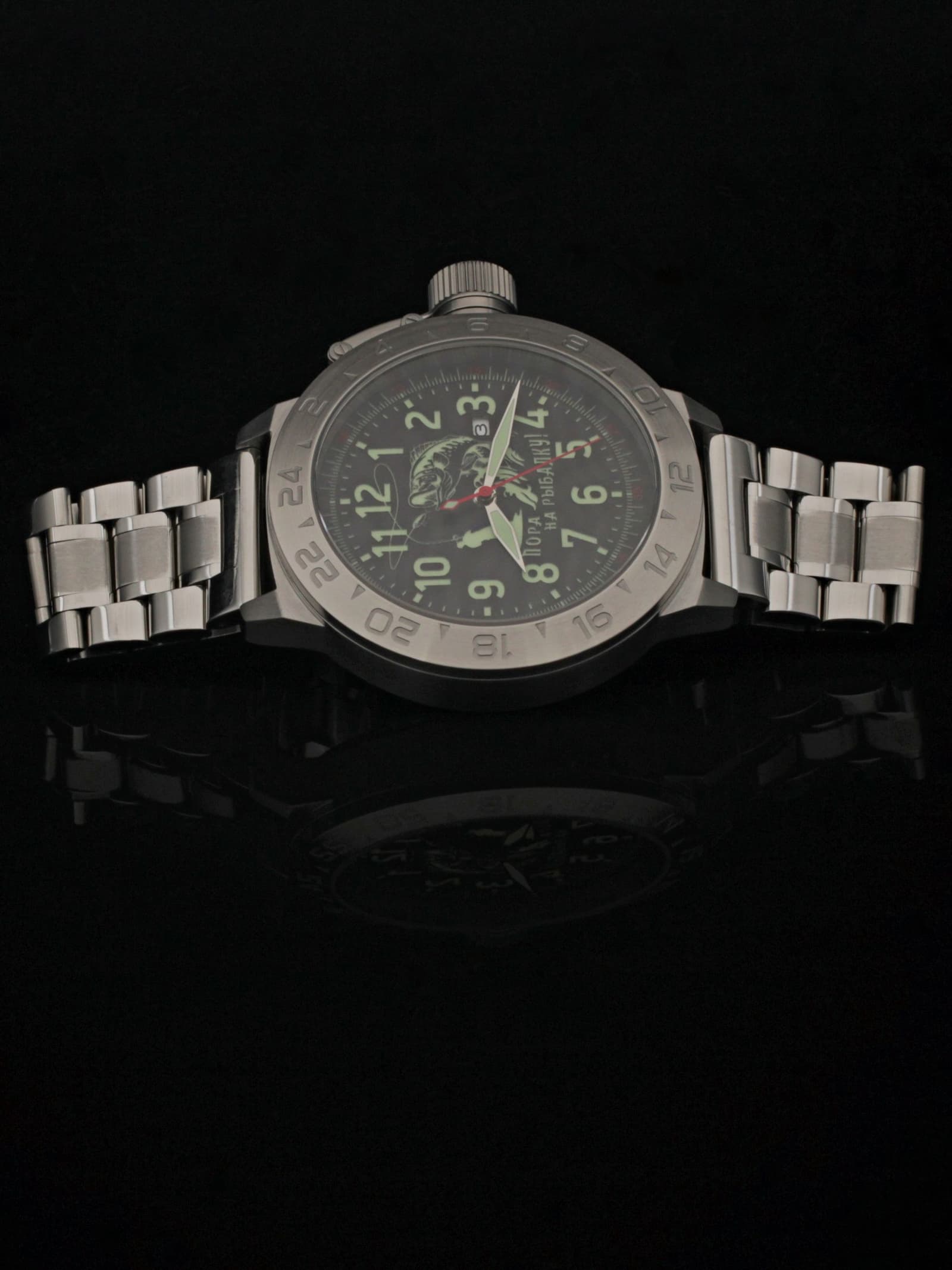 Часы "Пора на рыбалку!" механические с автоподзаводом (Seiko NH35A) 52.176.2