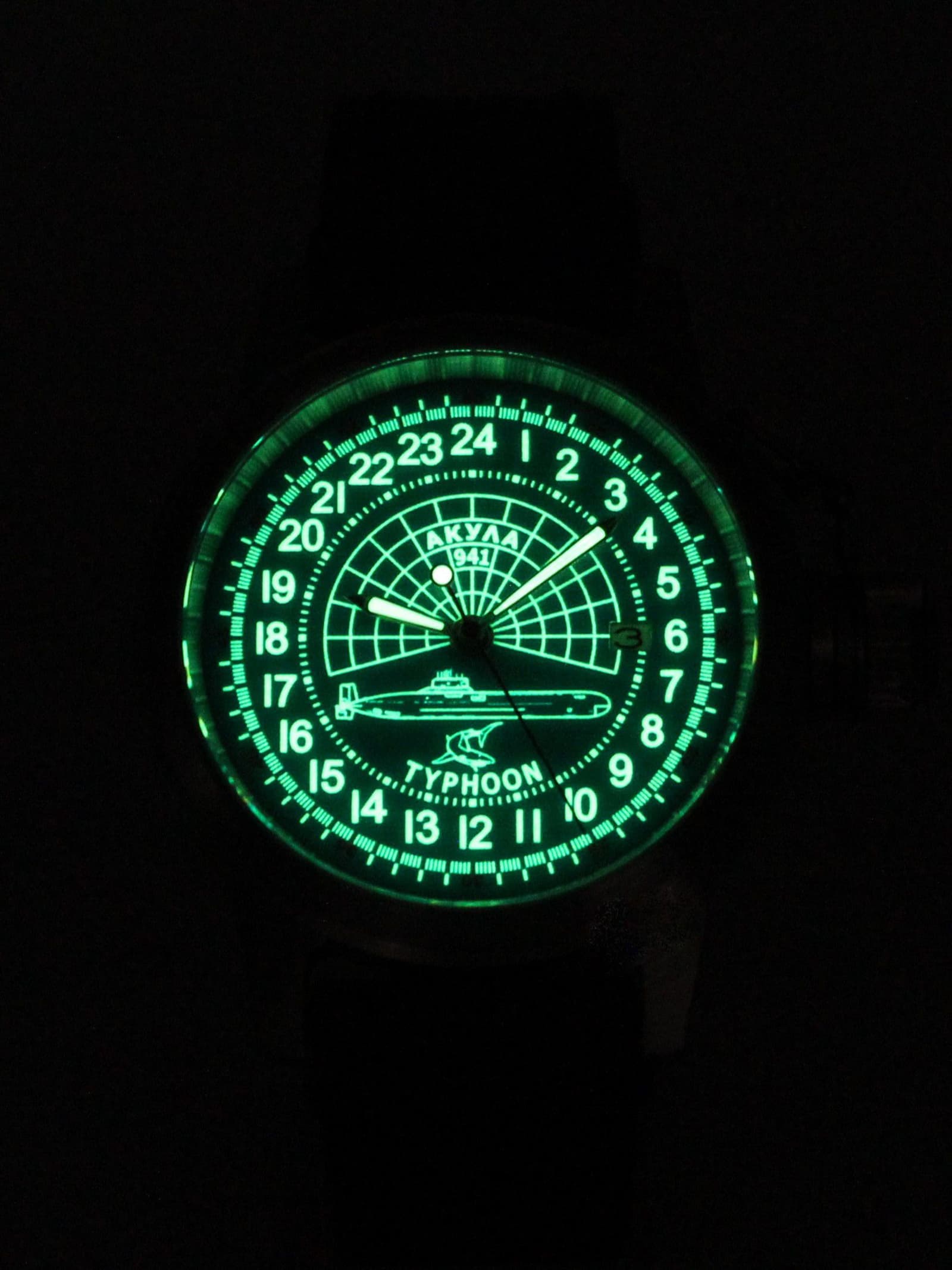 Часы 941 / Акула (Typhoon) механические с автоподзаводом (Seiko NH34A) 45.146.21