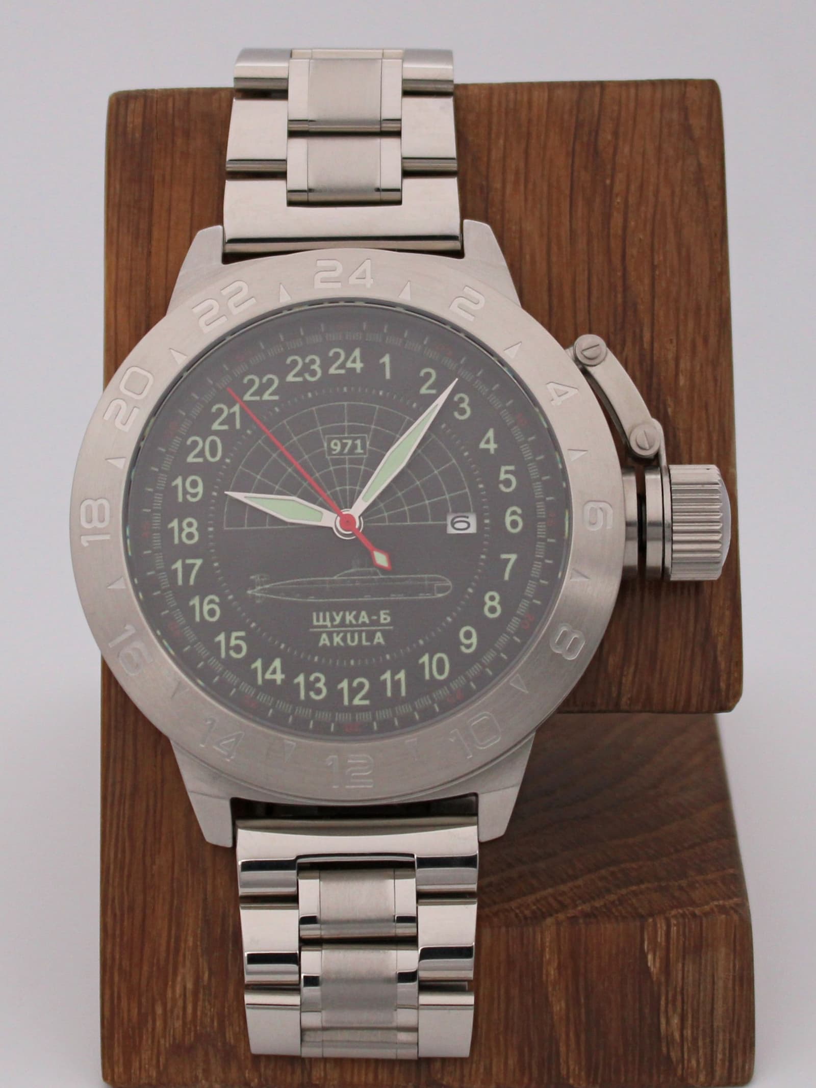 Часы 971 / Щука-Б (Akula) механические с автоподзаводом (Seiko NH34A) 52.063.2