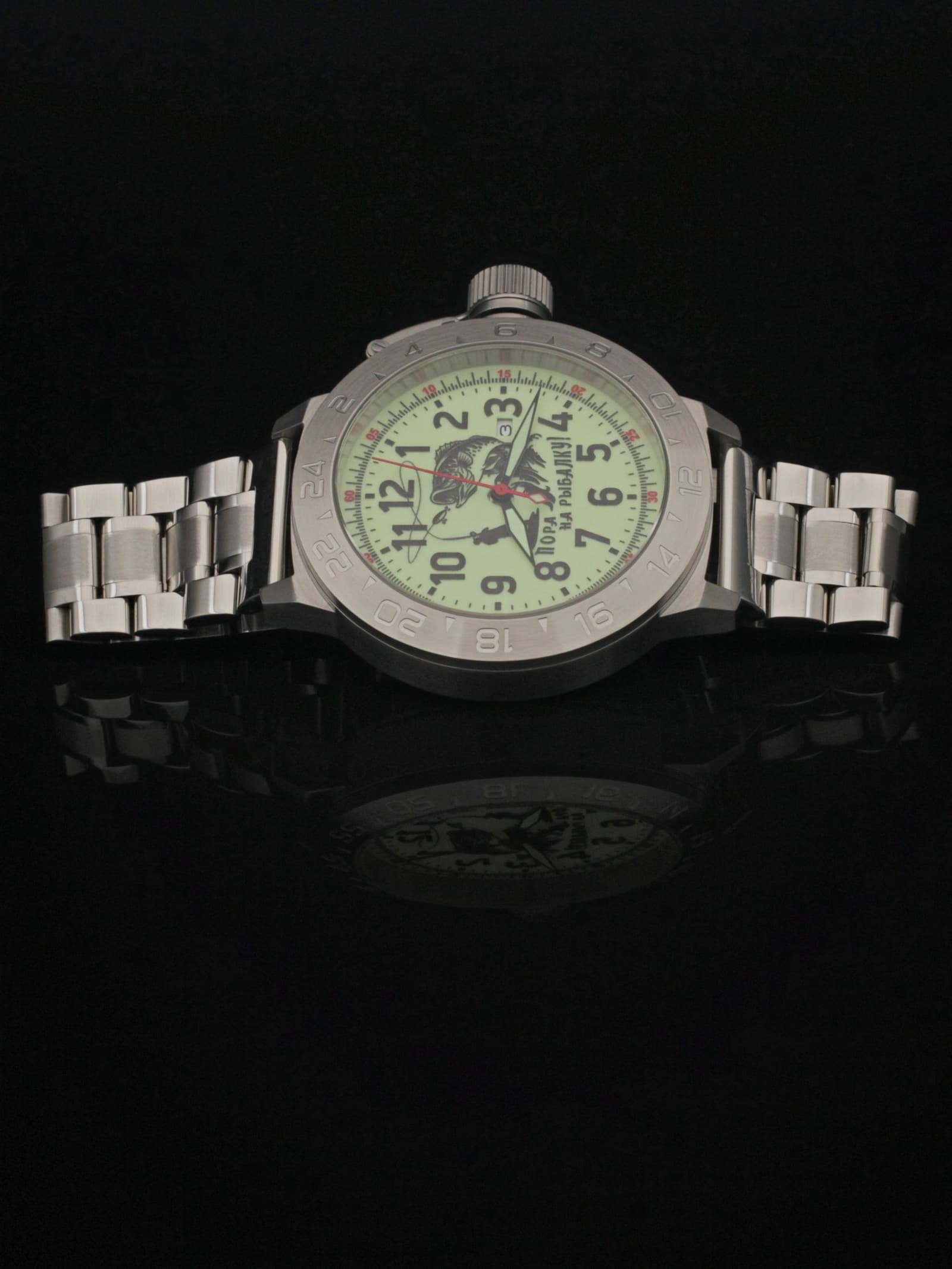 Часы "Пора на рыбалку!" механические с автоподзаводом (Seiko NH35A) 52.175.2