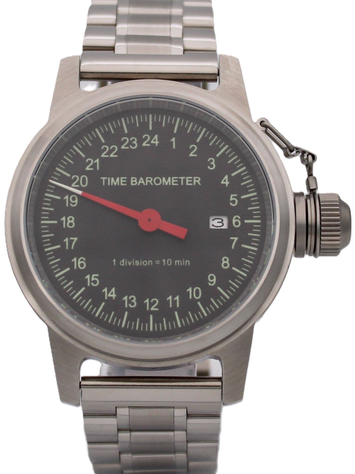 Часы Time Barometer однострелочные механические с автоподзаводом (Seiko NH34A) 45.601.2