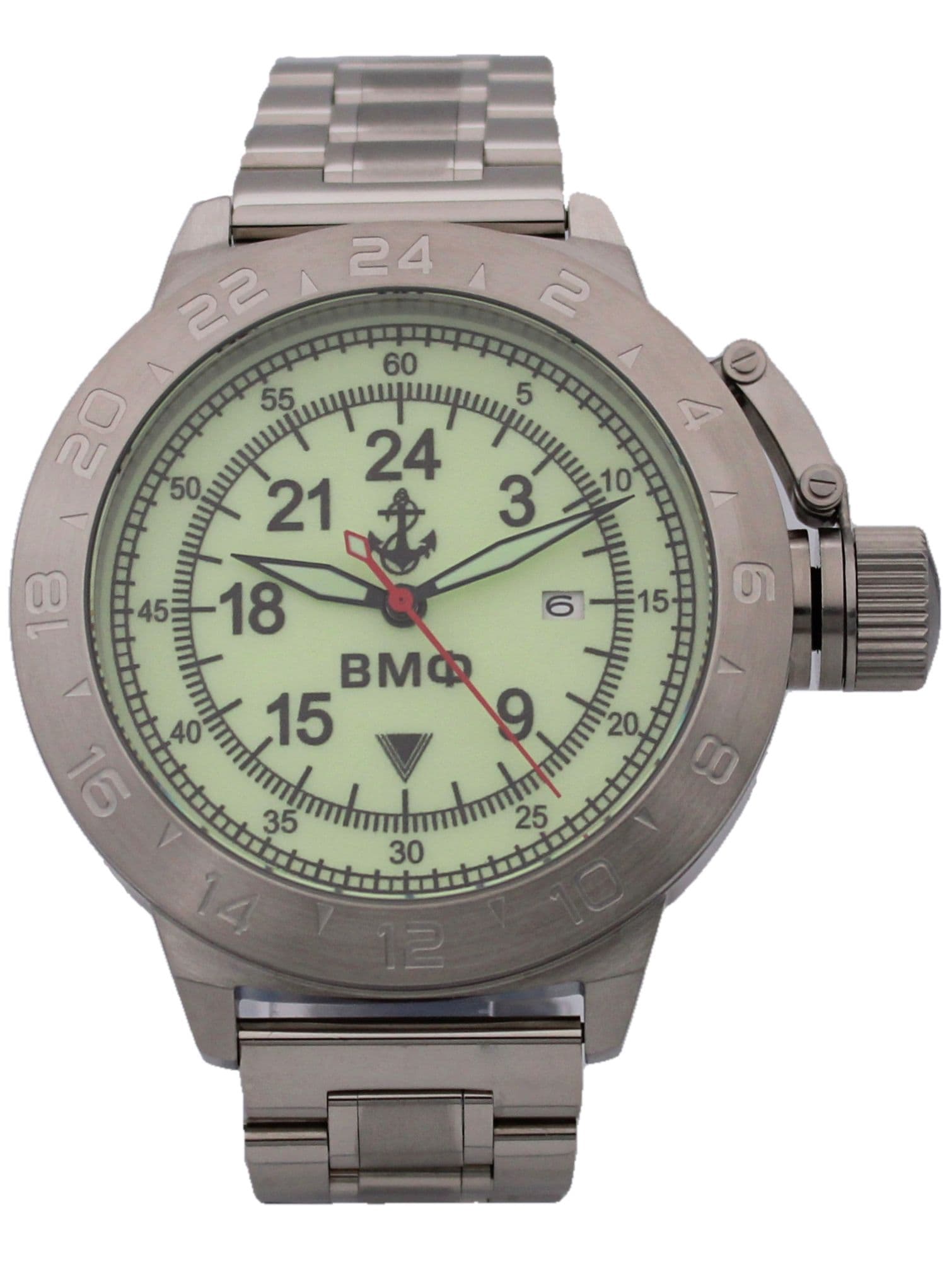 Часы ВМФ механические с автоподзаводом (Seiko NH34A) 52.030.2