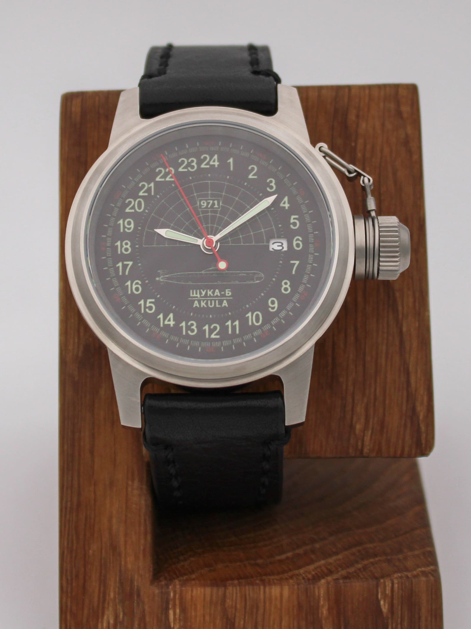 Часы 971 / Щука-Б (Akula) механические с автоподзаводом (Seiko NH34A) 45.063.01