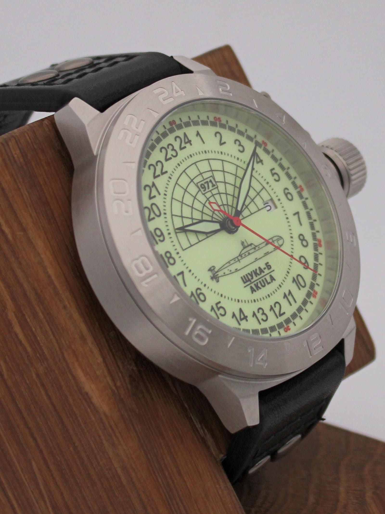 Часы 971 / Щука-Б (Akula) механические с автоподзаводом (Seiko NH34A) 52.061.01
