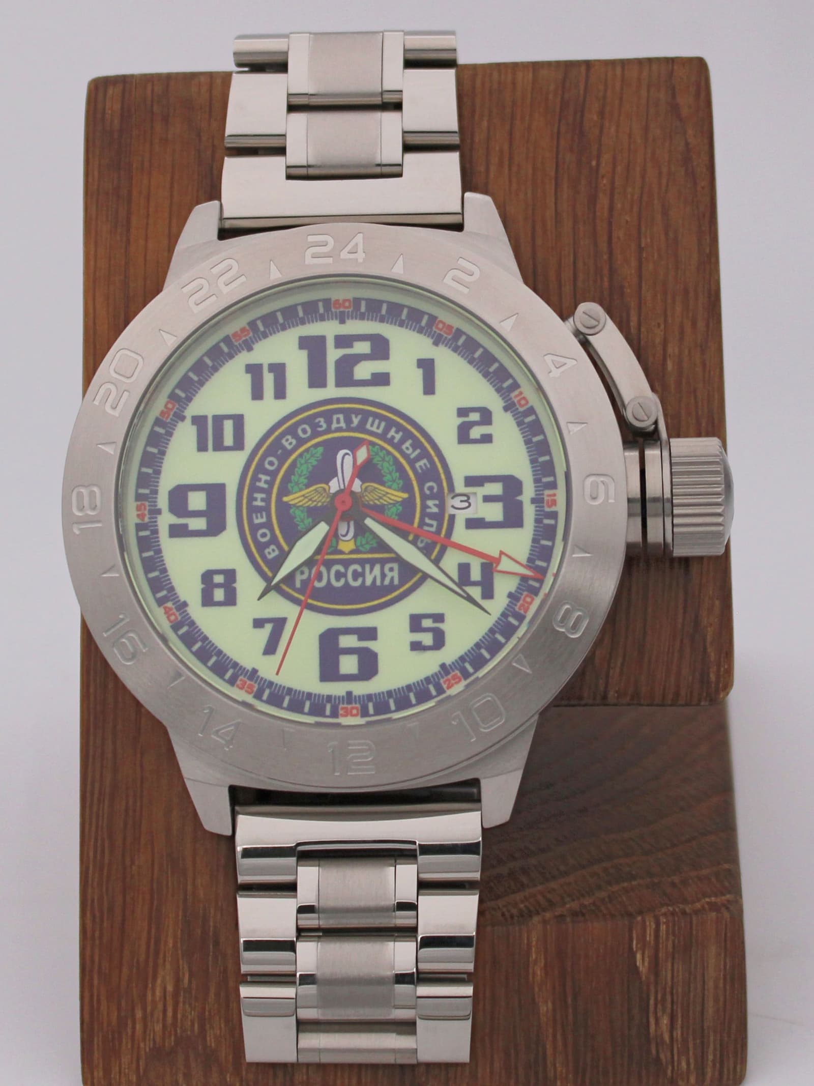 Часы ВВС механические с автоподзаводом (Seiko NH34A) 52.208.2