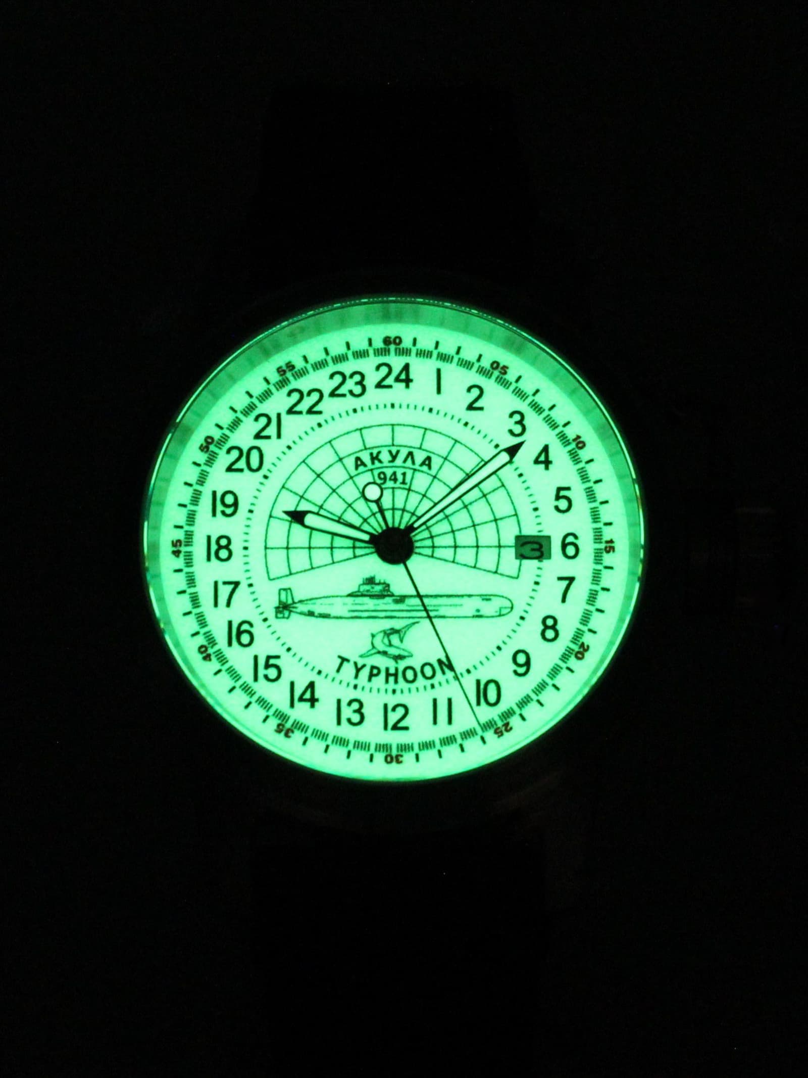 Часы 941 / Акула (Typhoon) механические с автоподзаводом (Seiko NH34A) 45.147.21