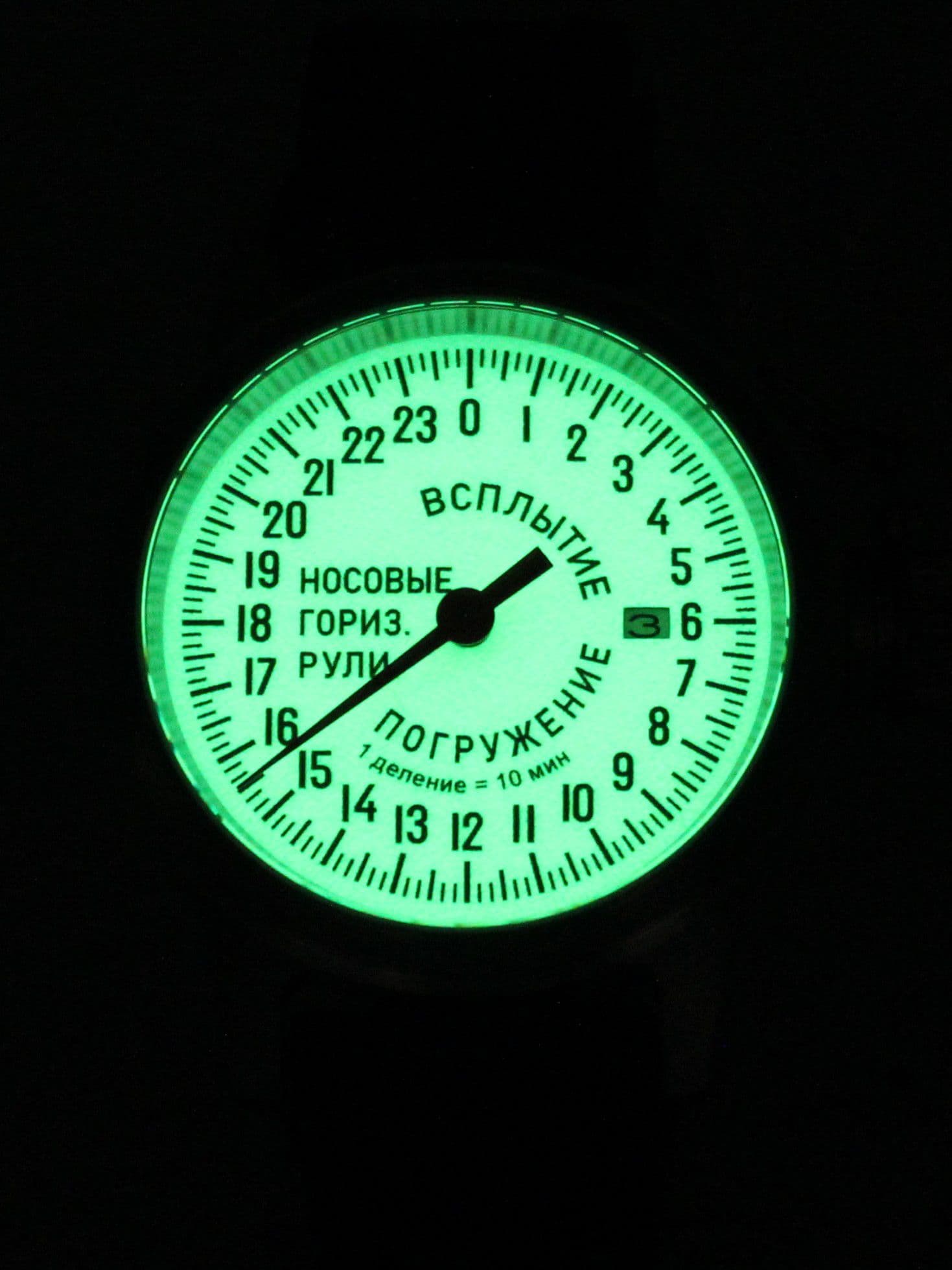 Часы Погружение / Всплытие однострелочные механические с автоподзаводом (Seiko NH34A) 45.181.01